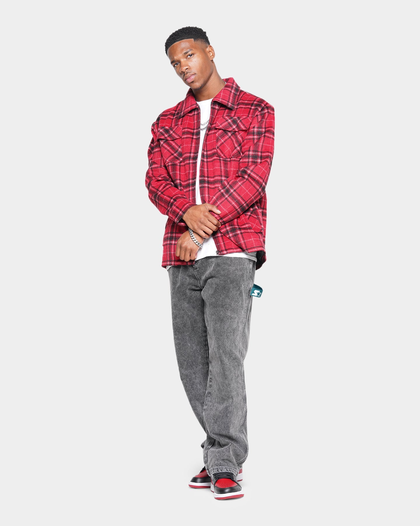 XXIII Charlie Flannel Jacket Red/Black