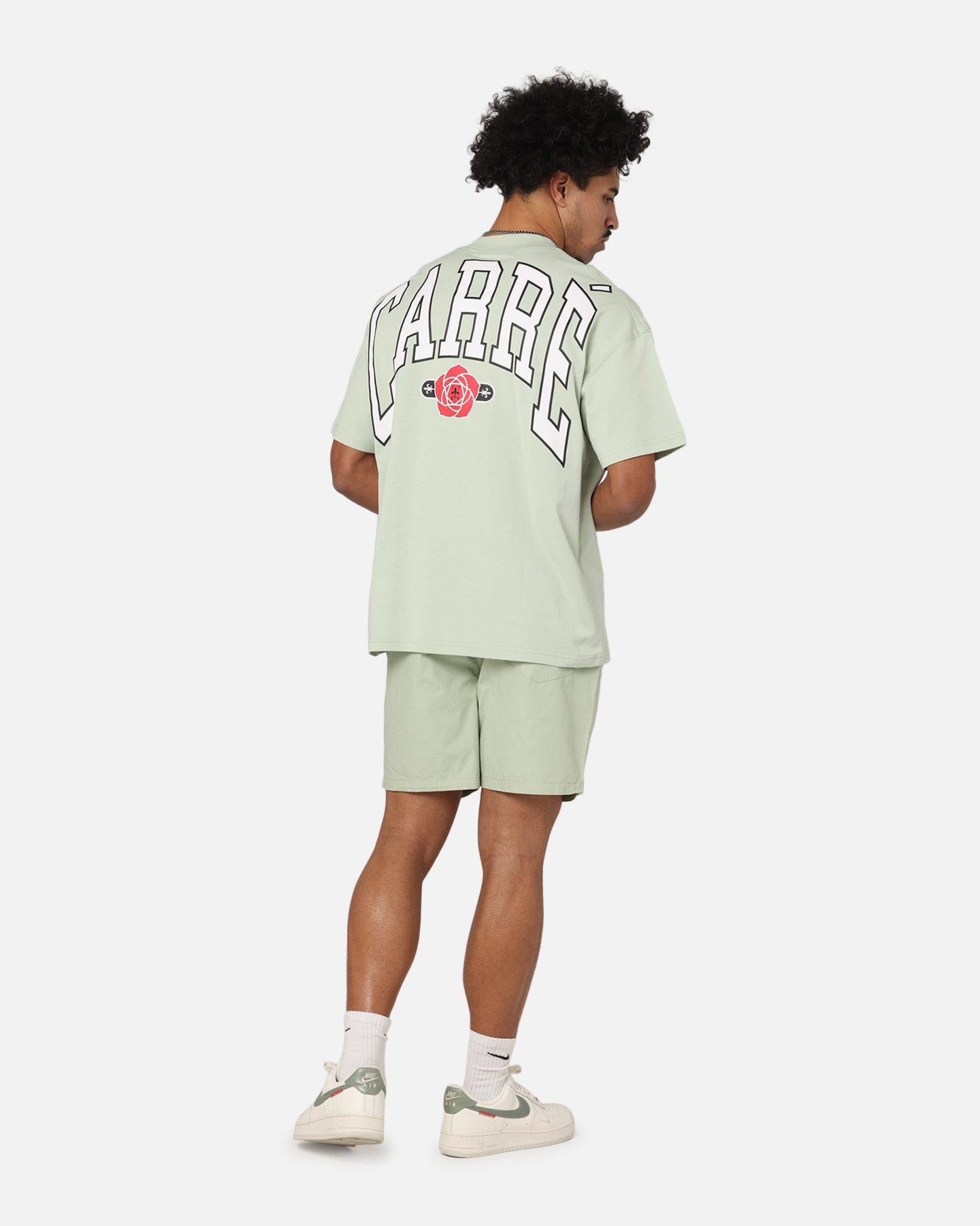 Carre Rose Oversized T-Shirt Sage