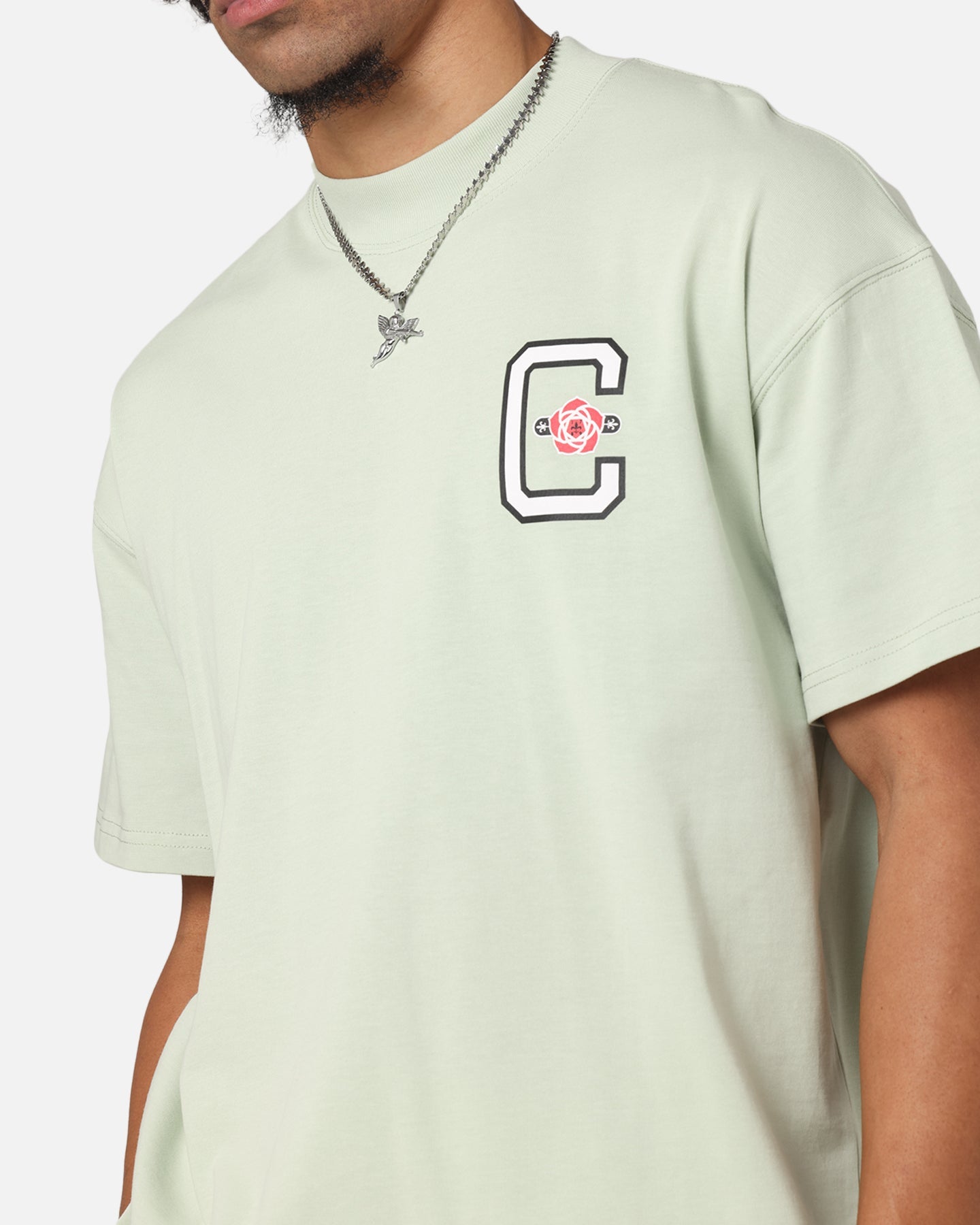 Carre Rose Oversized T-Shirt Sage