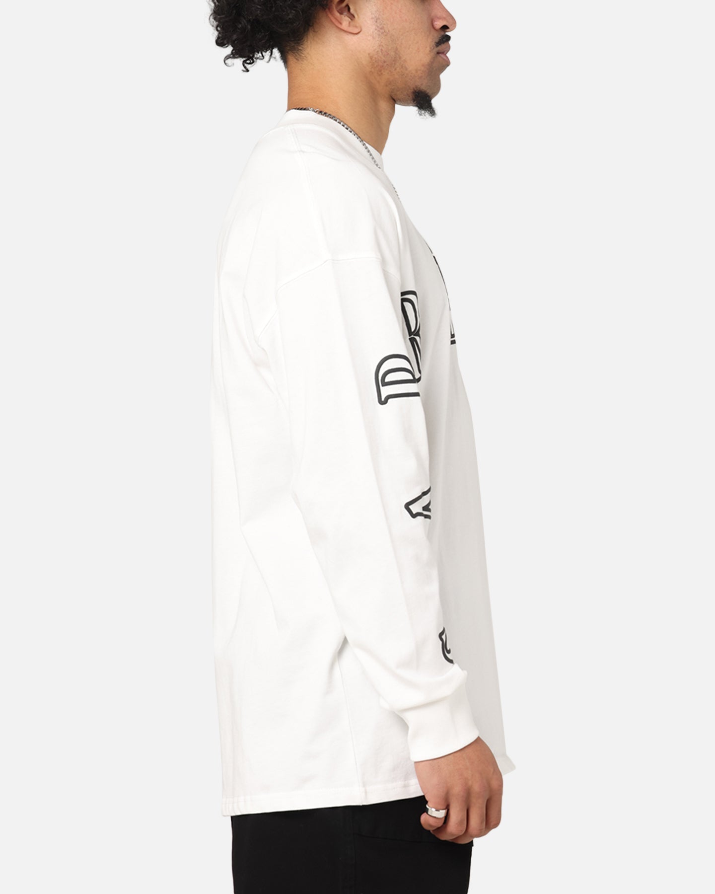 Carre Global Oversized Long Sleeve T-Shirt Off White