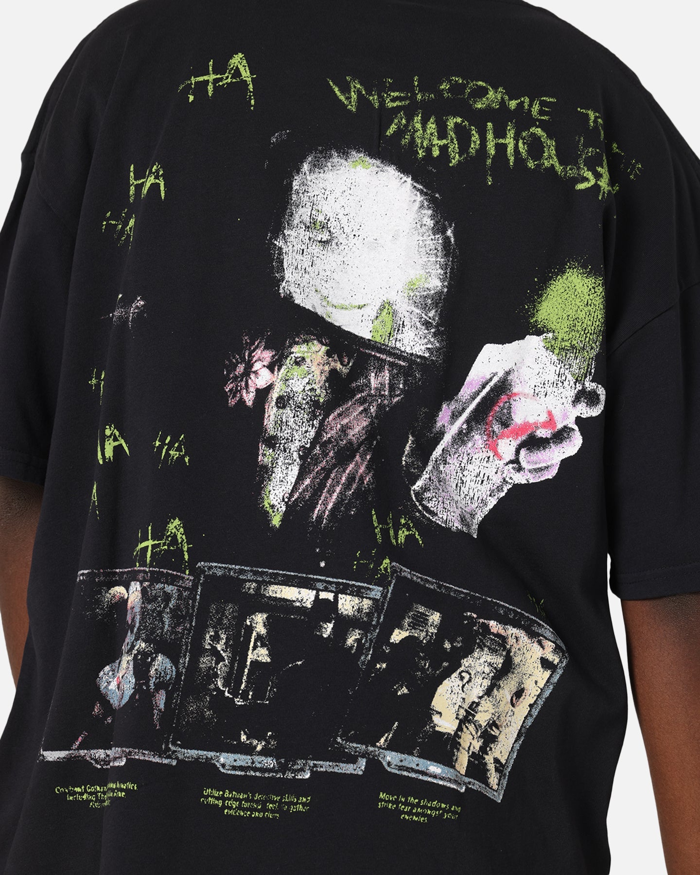 73 Studio X DC Batman Arkham Asylum Vintage T-Shirt Navy