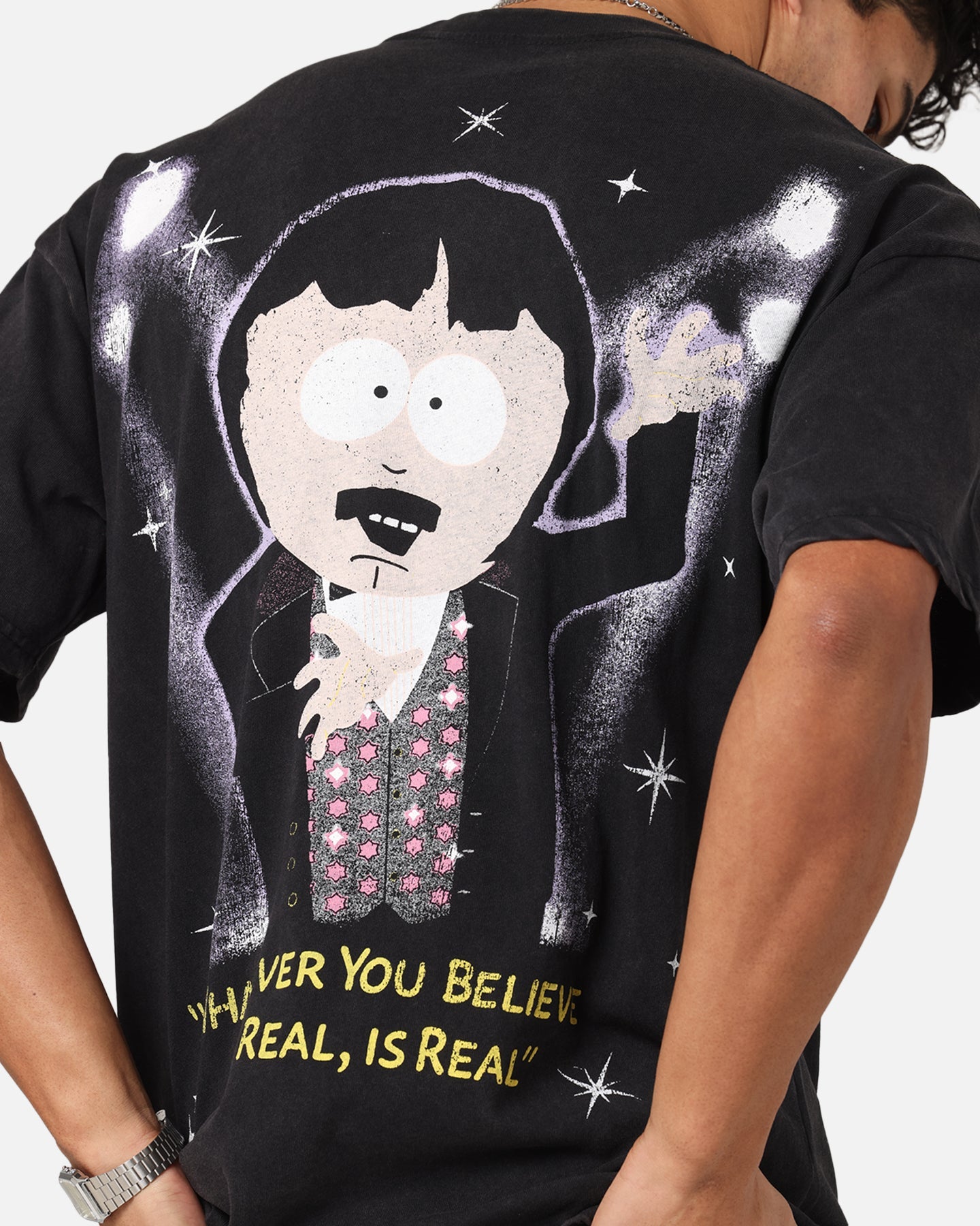73 Studio X South Park The Amazing Randy Vintage T-Shirt Black Acidwash