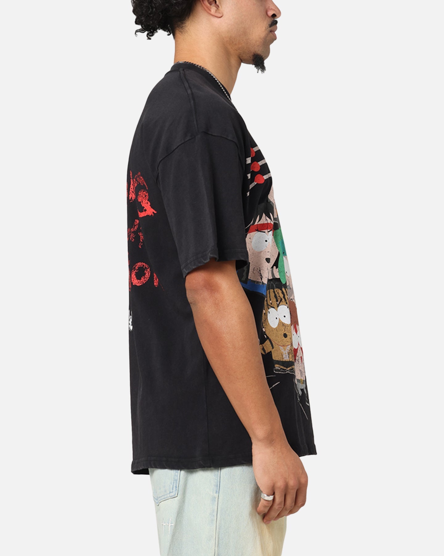 73 Studio X South Park WTF Vintage T-Shirt Black Acidwash