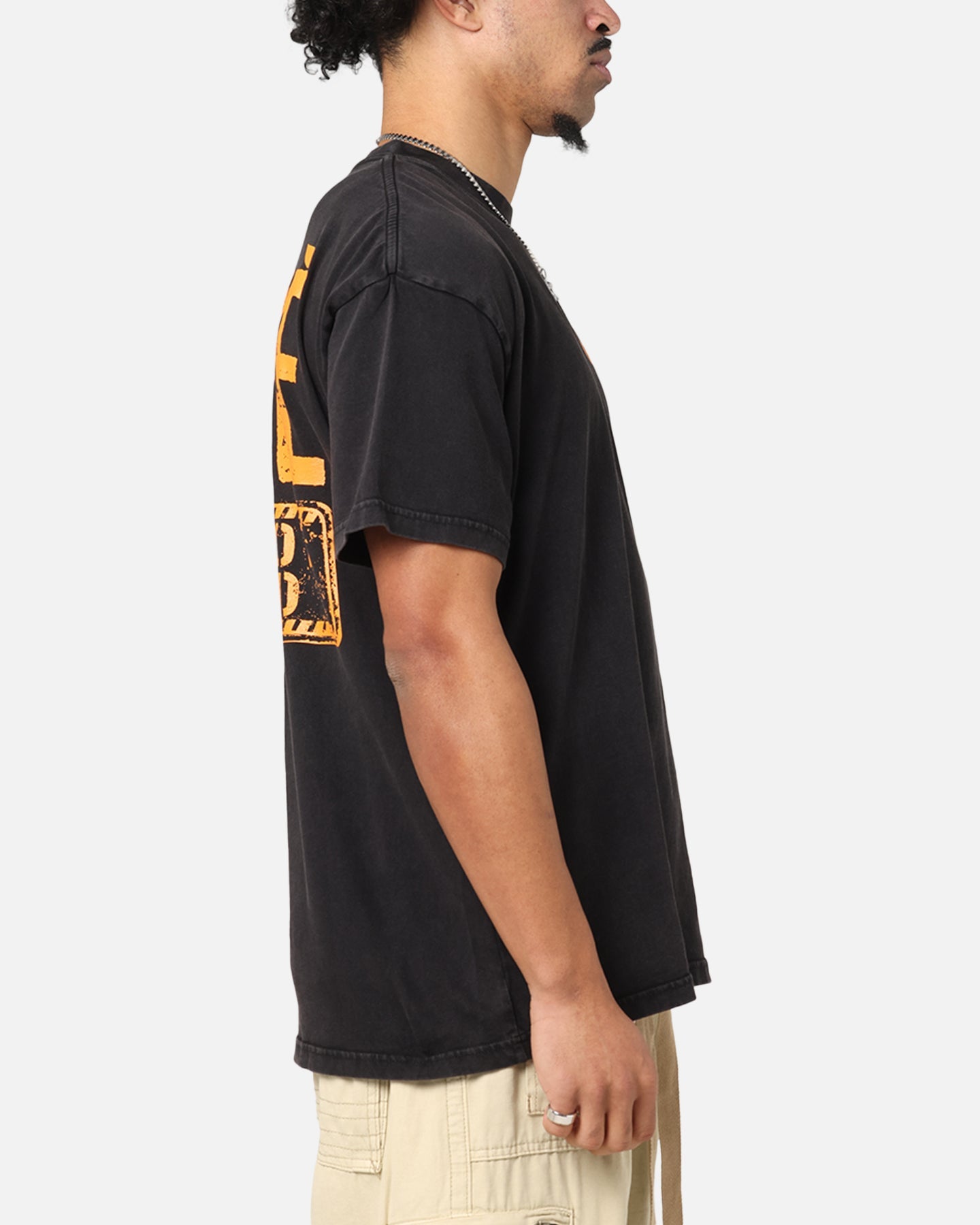 Carre Trenches T-Shirt Black Acidwash