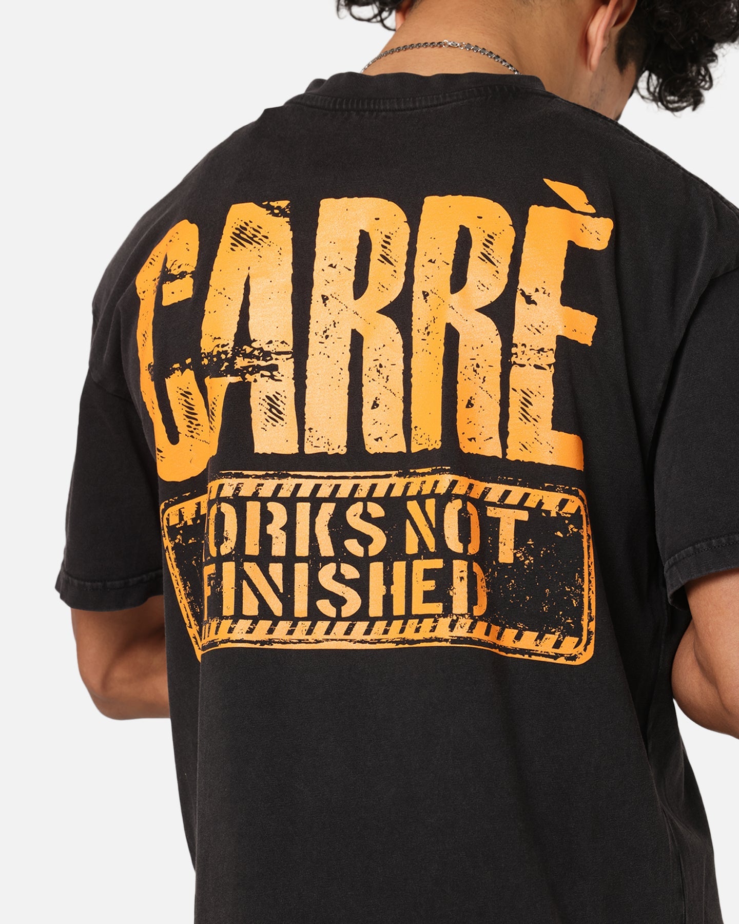 Carre Trenches T-Shirt Black Acidwash