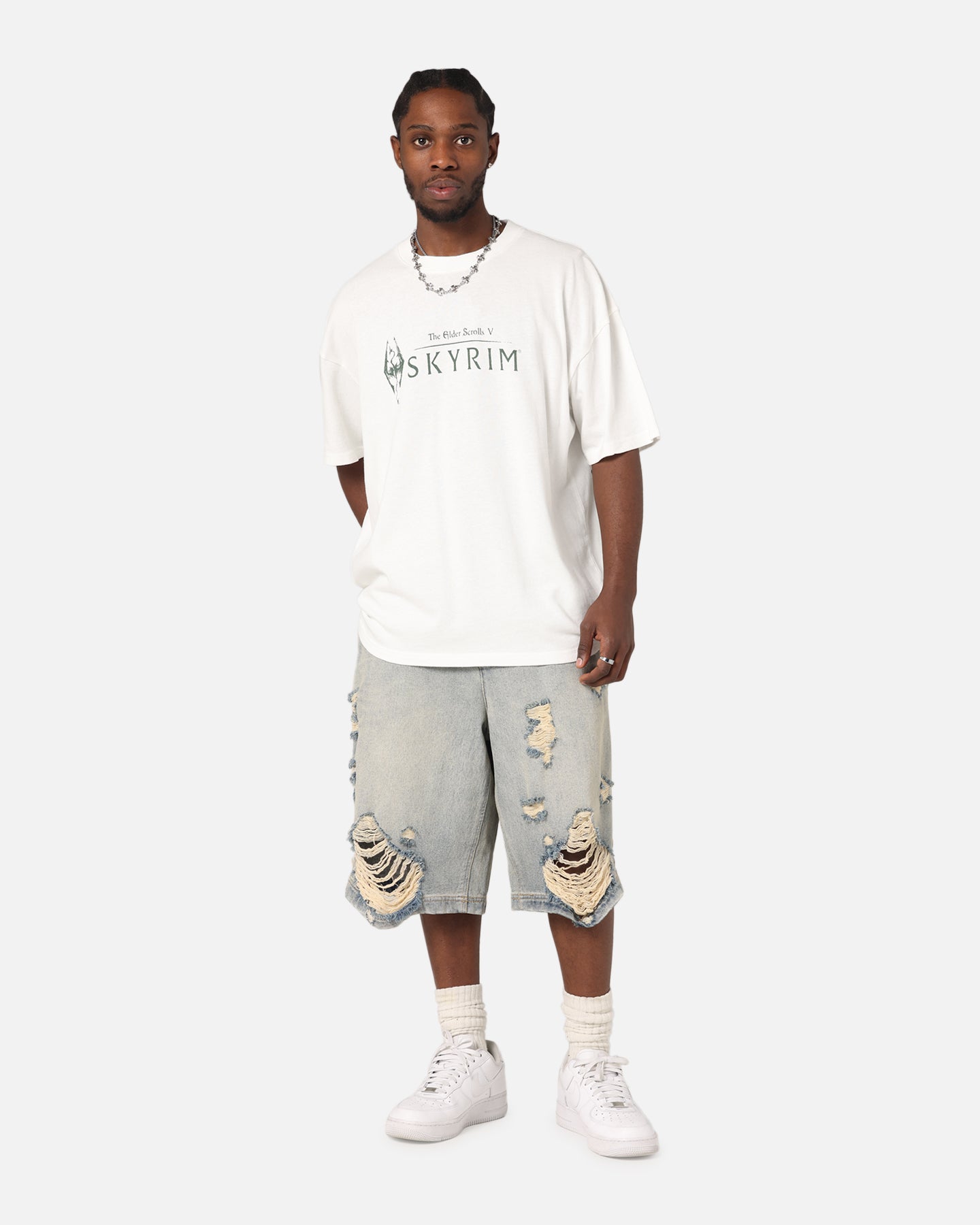 73 Studio X The Elder Scrolls V: Skyrim Vintage T-Shirt Off White