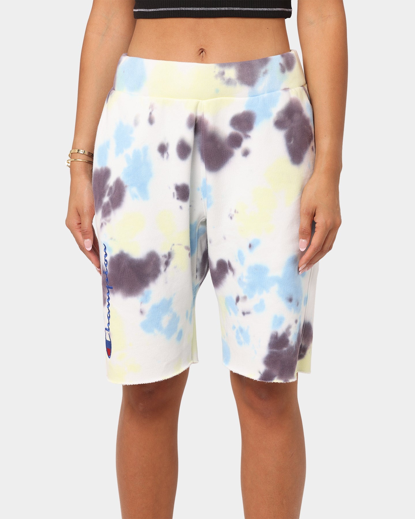 Champion Reverse Weave Cloud Dye Cut-Off Shorts Print 3c7