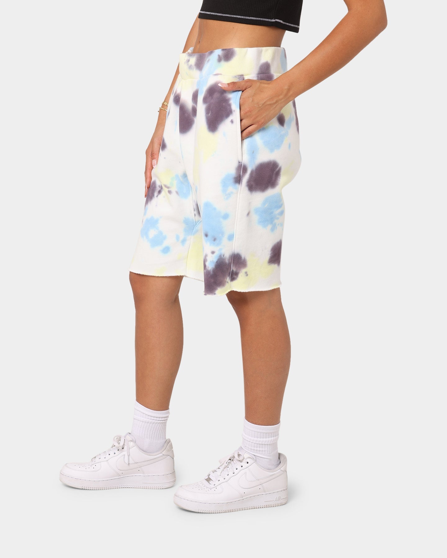 Champion Reverse Weave Cloud Dye Cut-Off Shorts Print 3c7