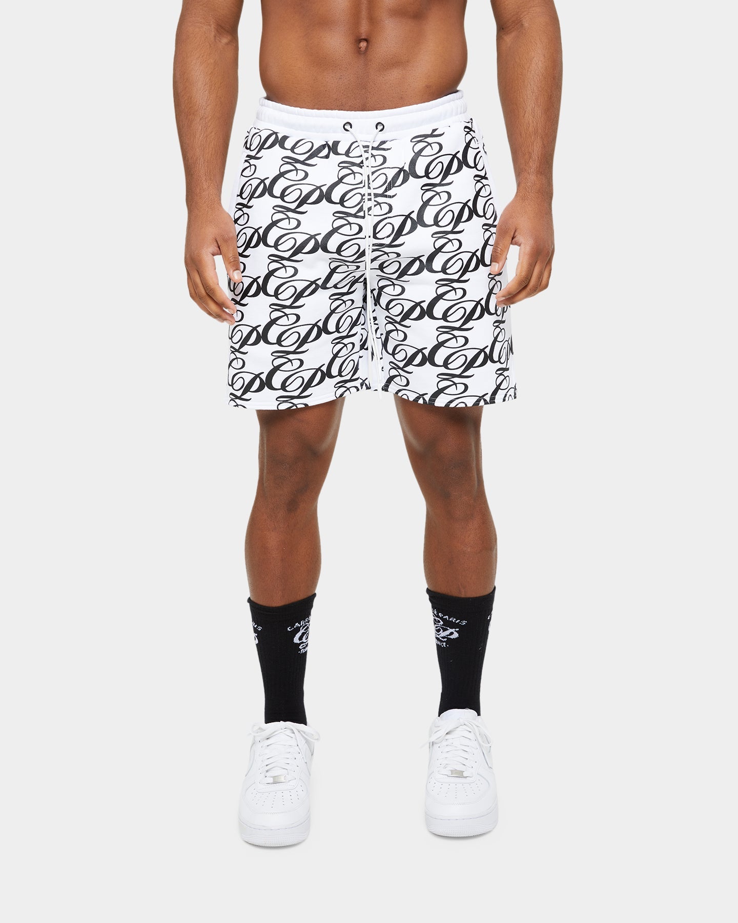 Carre Laluxe Sweat Shorts White/Black