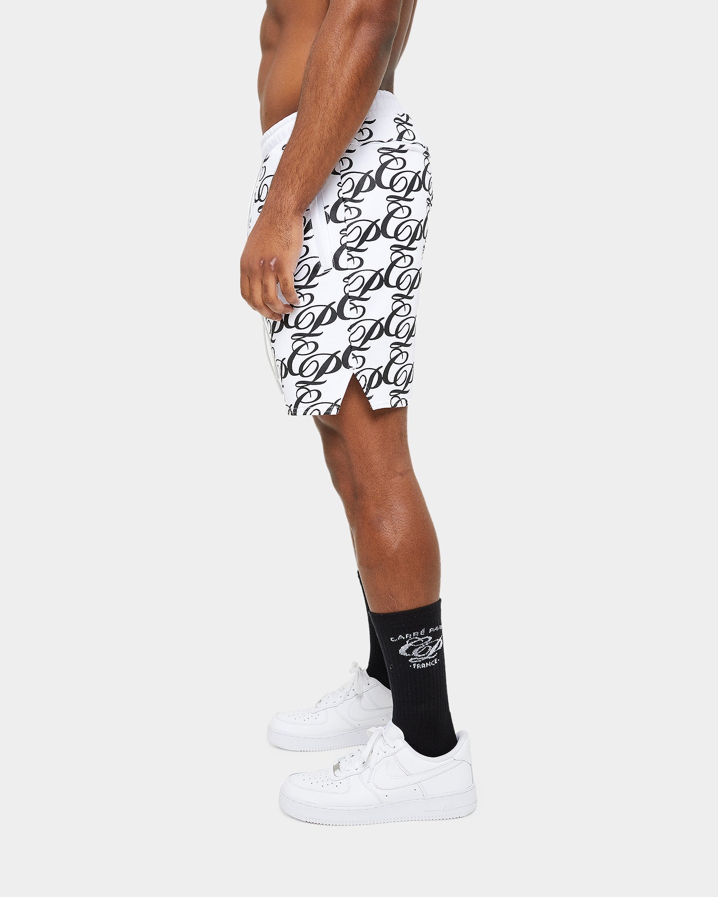 Carre Laluxe Sweat Shorts White/Black