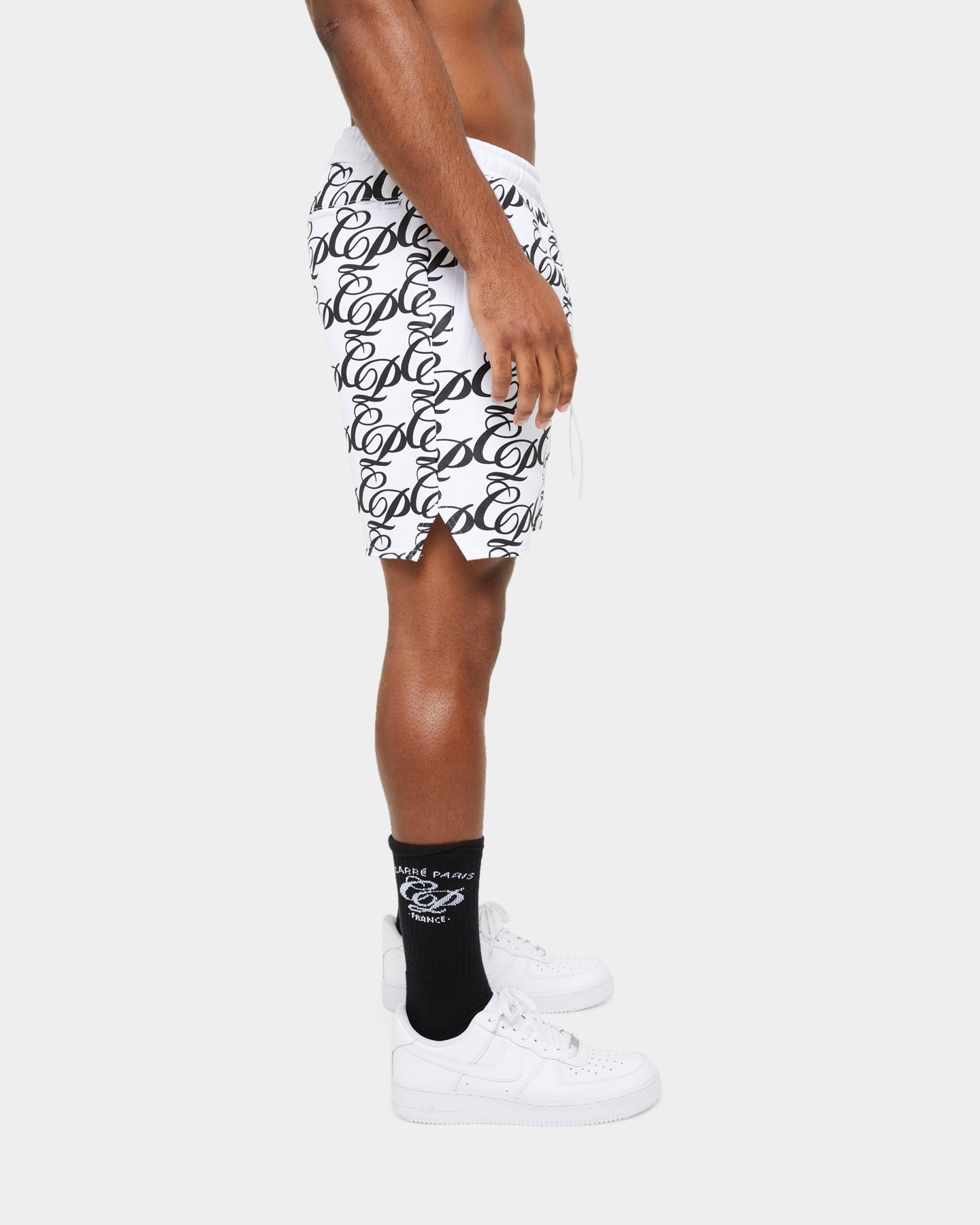 Carre Laluxe Sweat Shorts White/Black