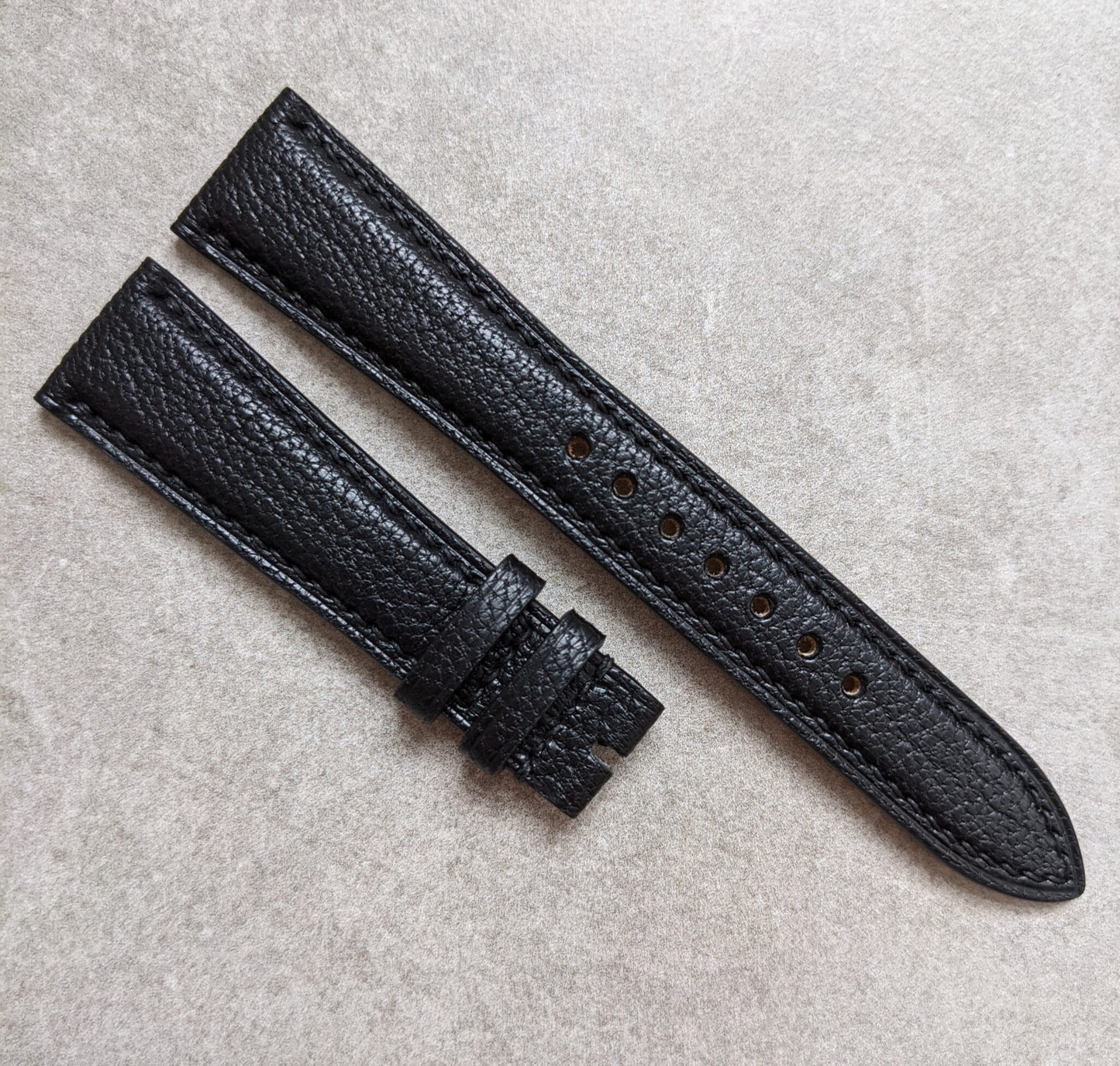Alran Chevre Goatskin Strap - Black