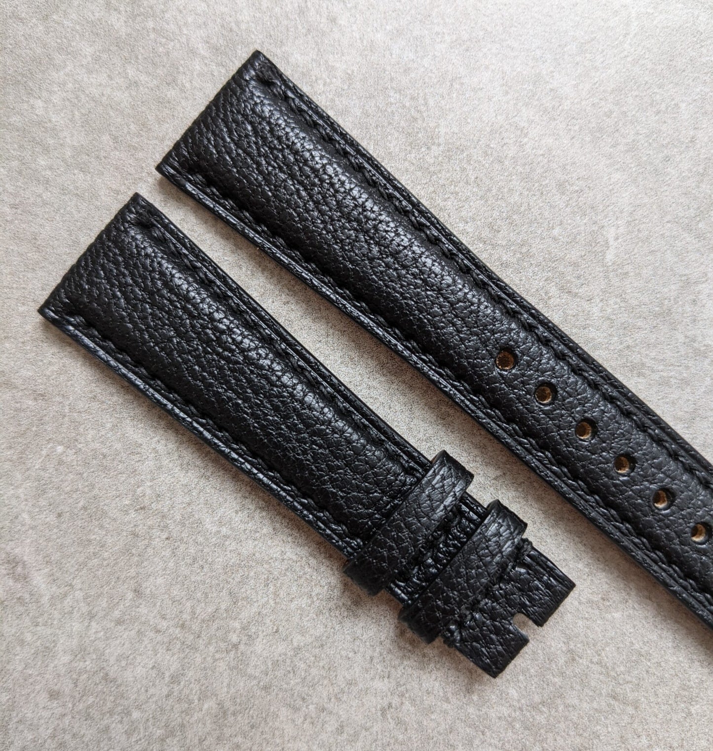 Alran Chevre Goatskin Strap - Black