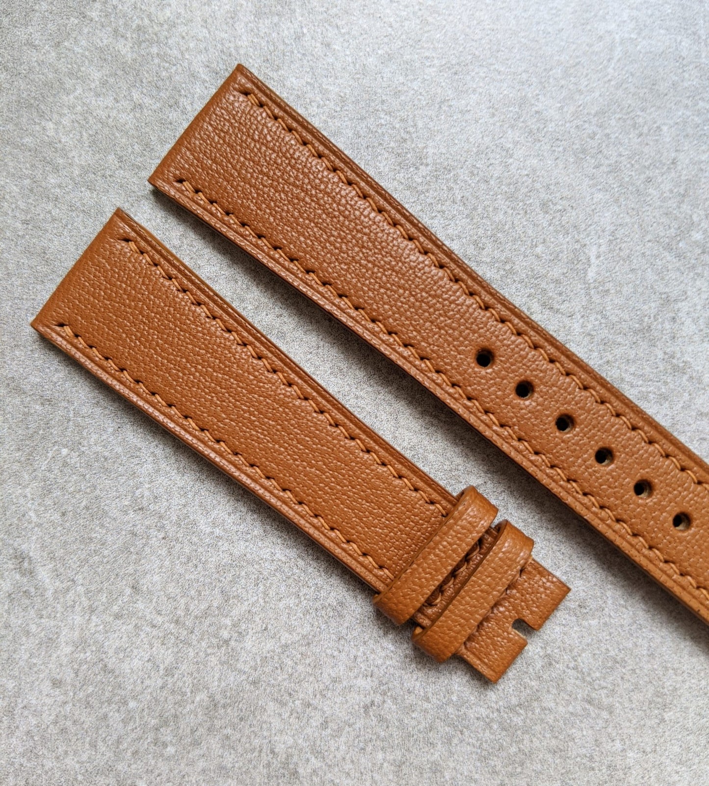 Alran Chevre Goatskin Strap - Tan