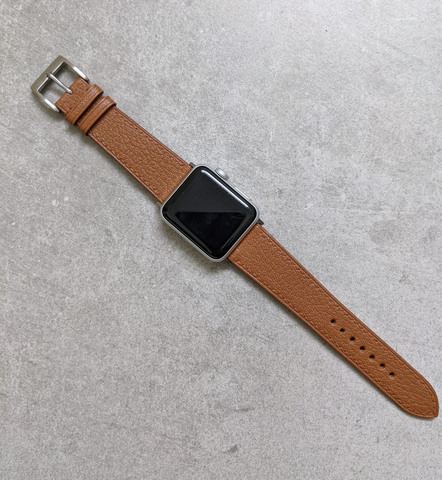 Apple Watch Strap - Alran Goat Skin Tan Brown