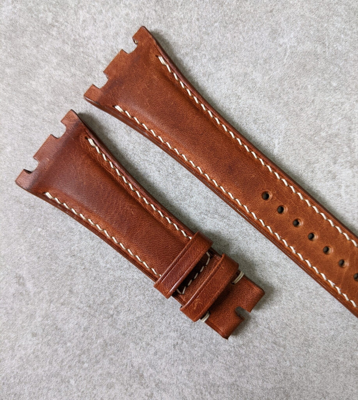 Audemars Piguet Badalassi Wax Calfskin Strap - Tan Brown