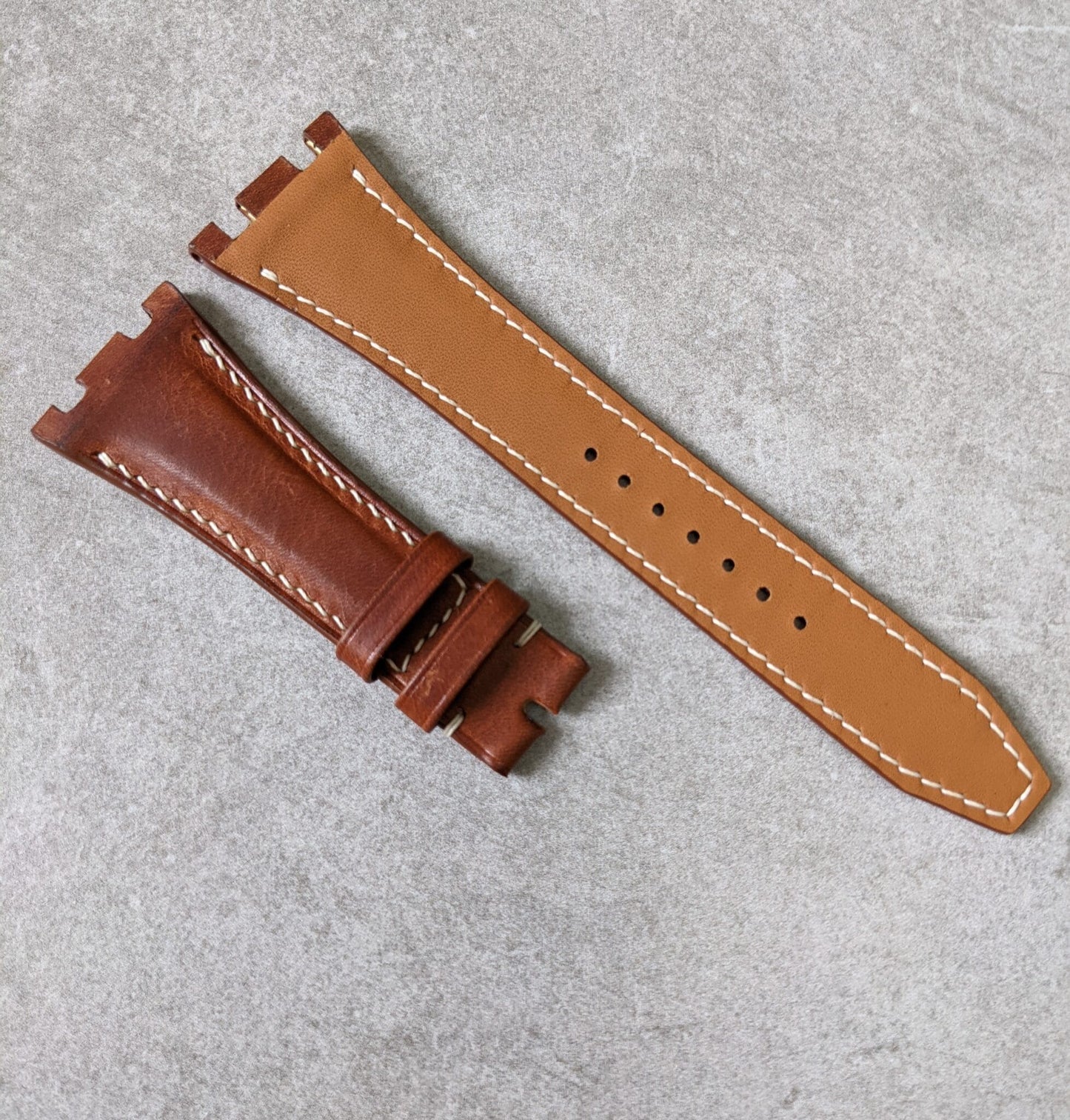 Audemars Piguet Badalassi Wax Calfskin Strap - Tan Brown