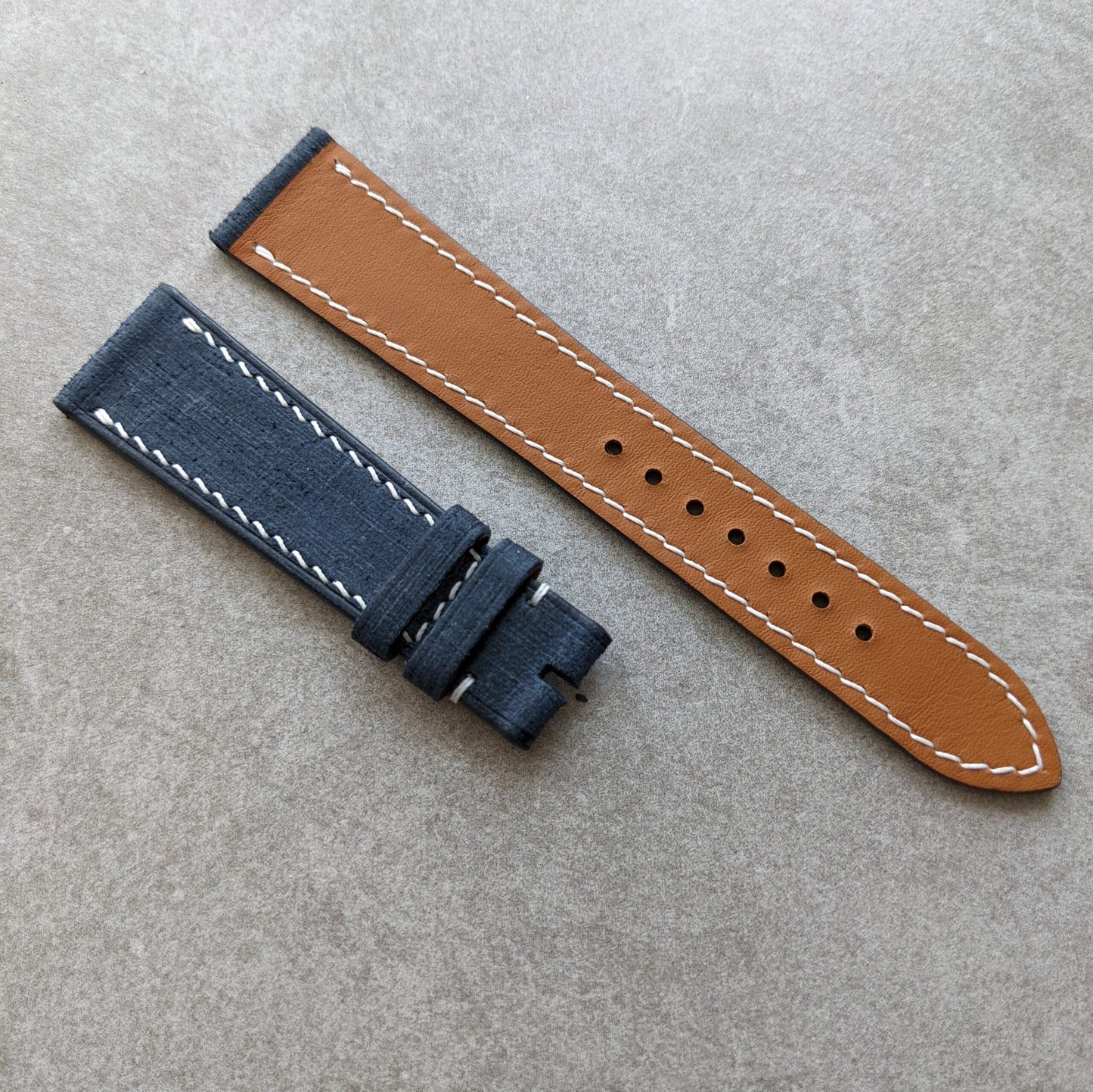 Babele Calfskin Watch Strap - Denim Blue