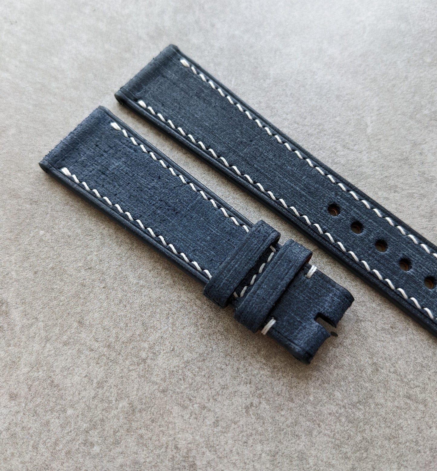 Babele Calfskin Watch Strap - Denim Blue