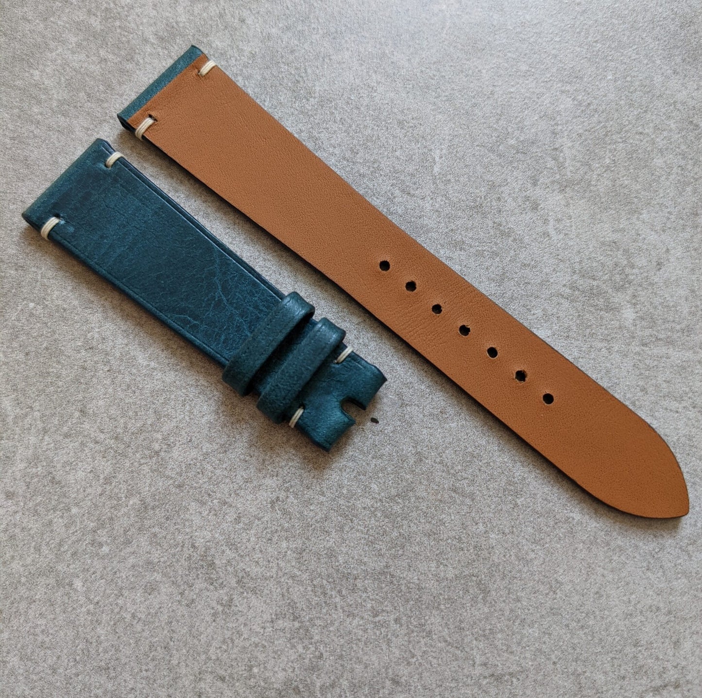 Badalassi Wax Minimal Stitch Strap - Ocean