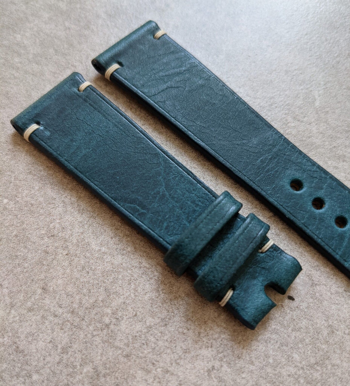 Badalassi Wax Minimal Stitch Strap - Ocean