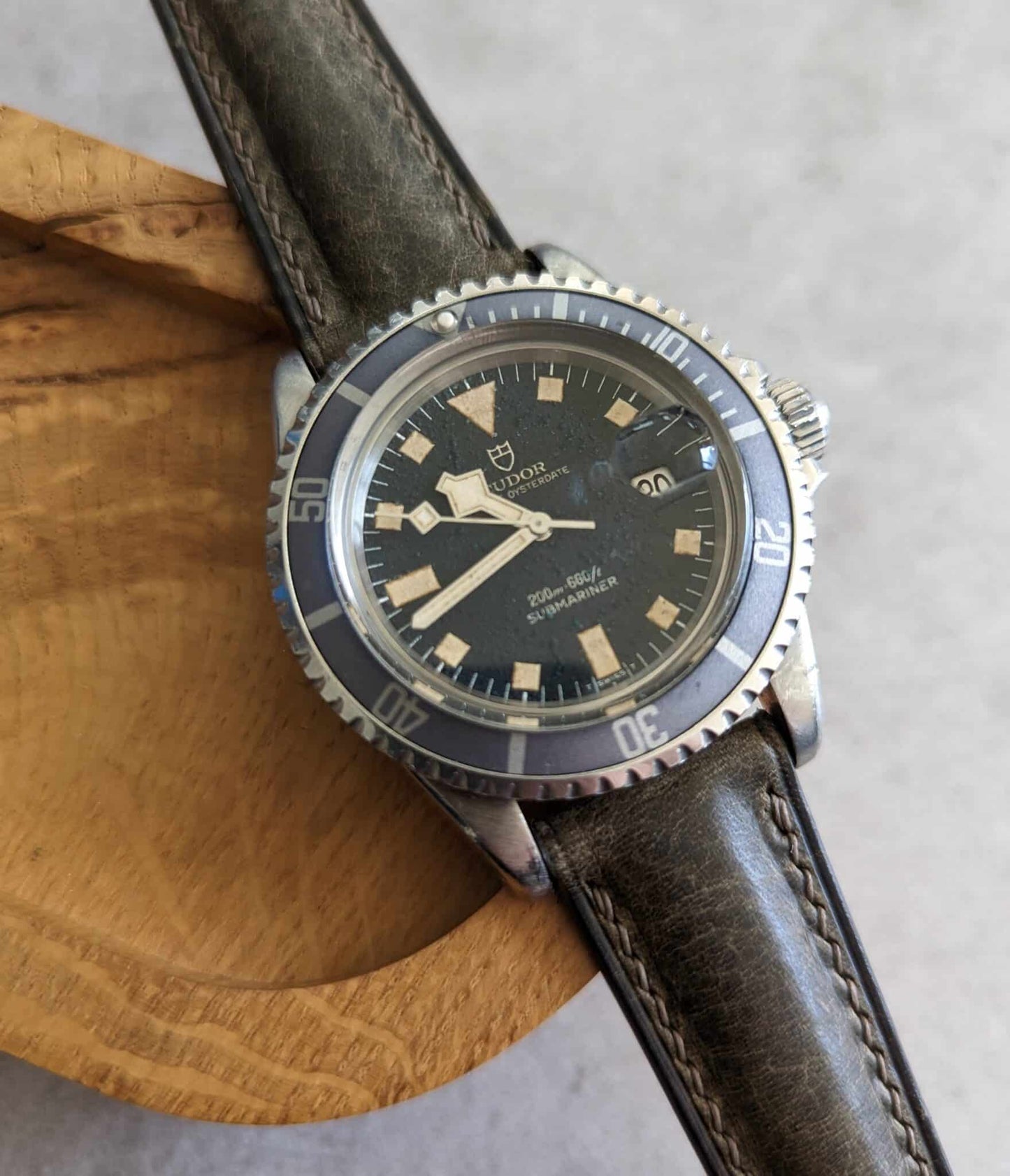 Badalassi Wax Padded Strap - Grey W/Matching stitching