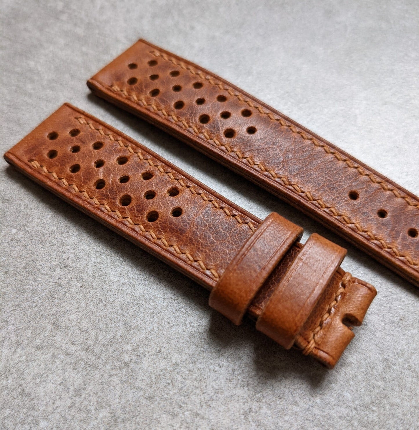 Badalassi Wax Rally Strap - Tan Brown