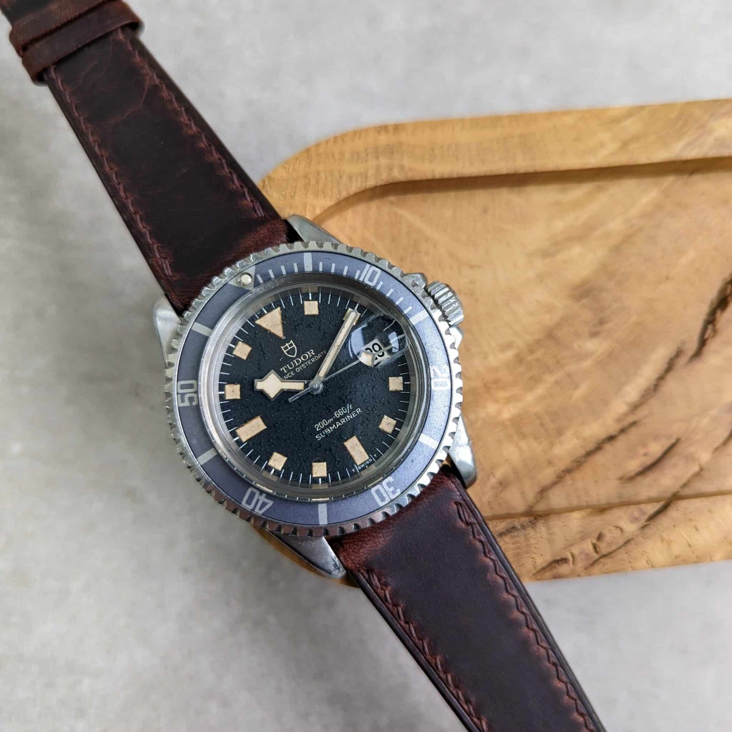 Badalassi Wax Strap - Dark Brown W/Matching stitch
