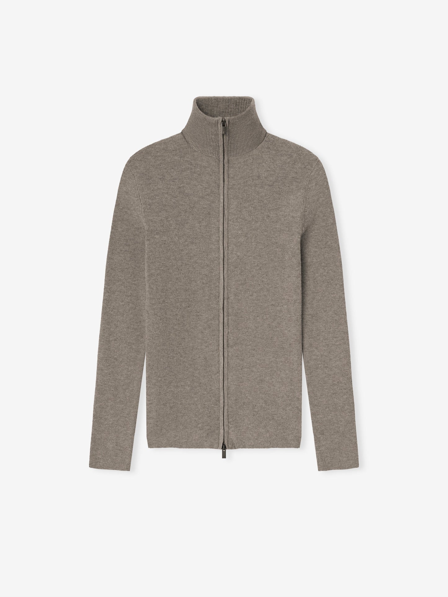 Womens Soft Rib Knit Zip-Up Jacket