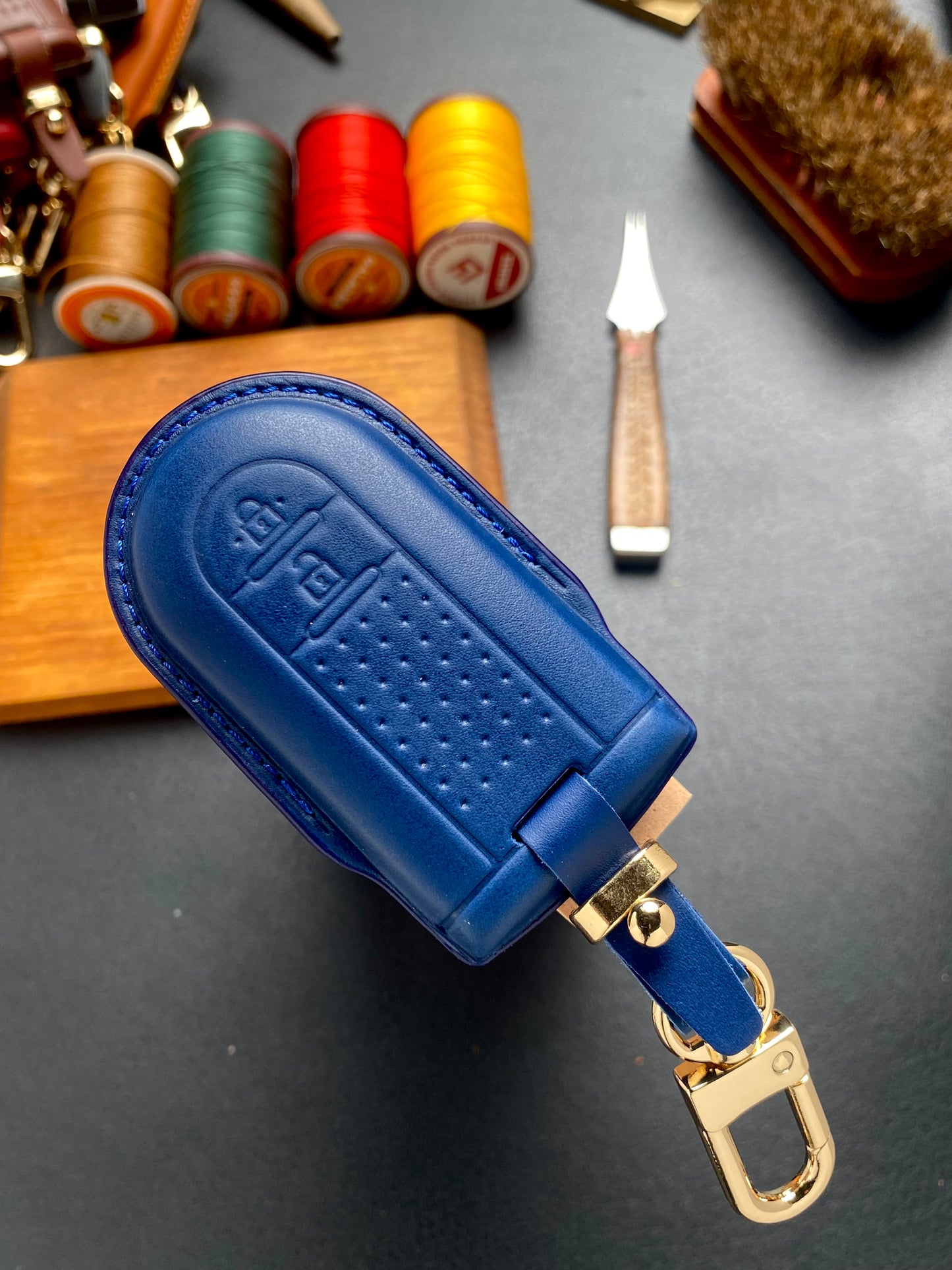 Leather Key Case for Toyota WIGO, Rush (2018-2022)