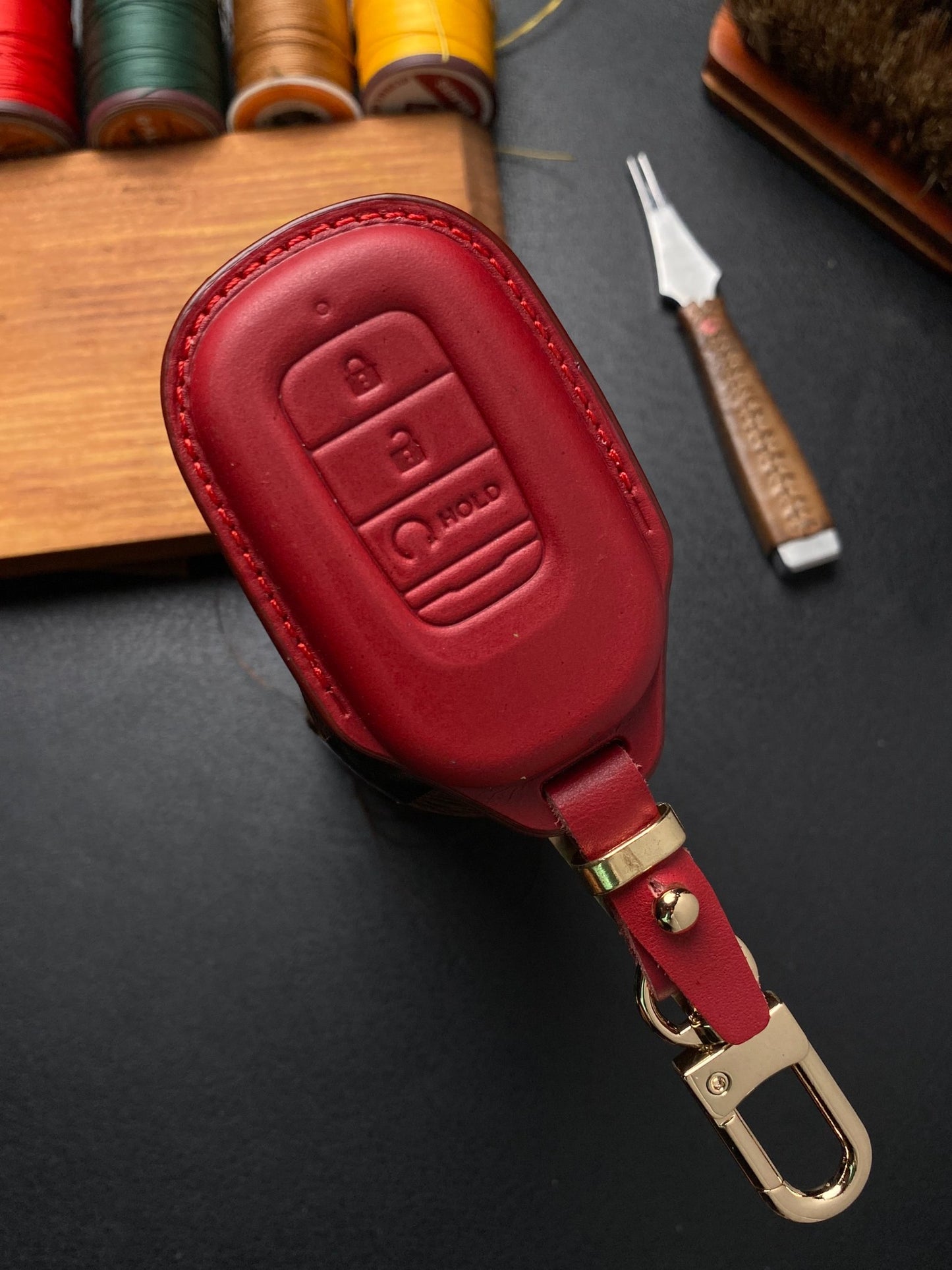 Leather Key Case for HONDA HR-V (2023)