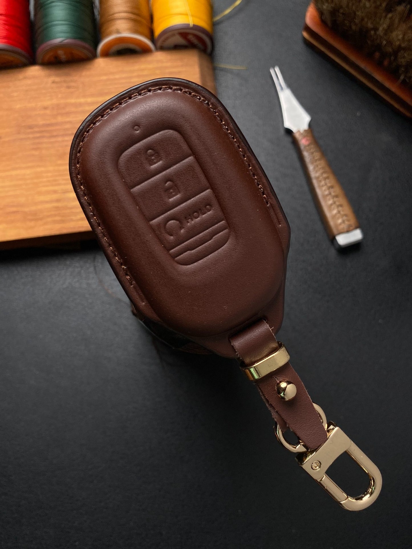 Leather Key Case for HONDA HR-V (2023)