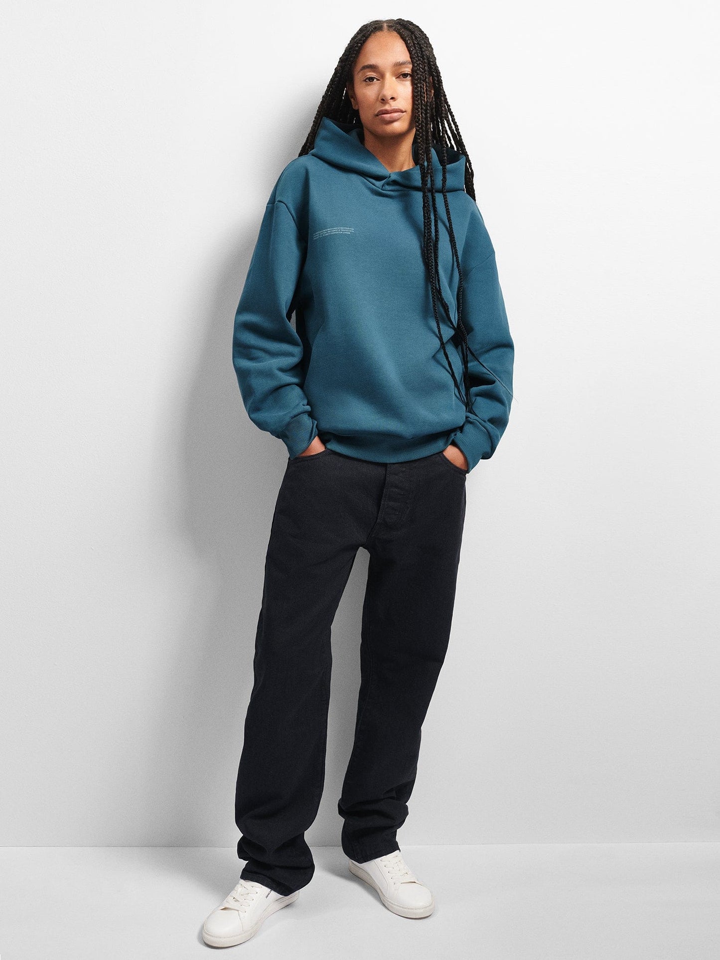 Womens DNA Hoodie—storm blue