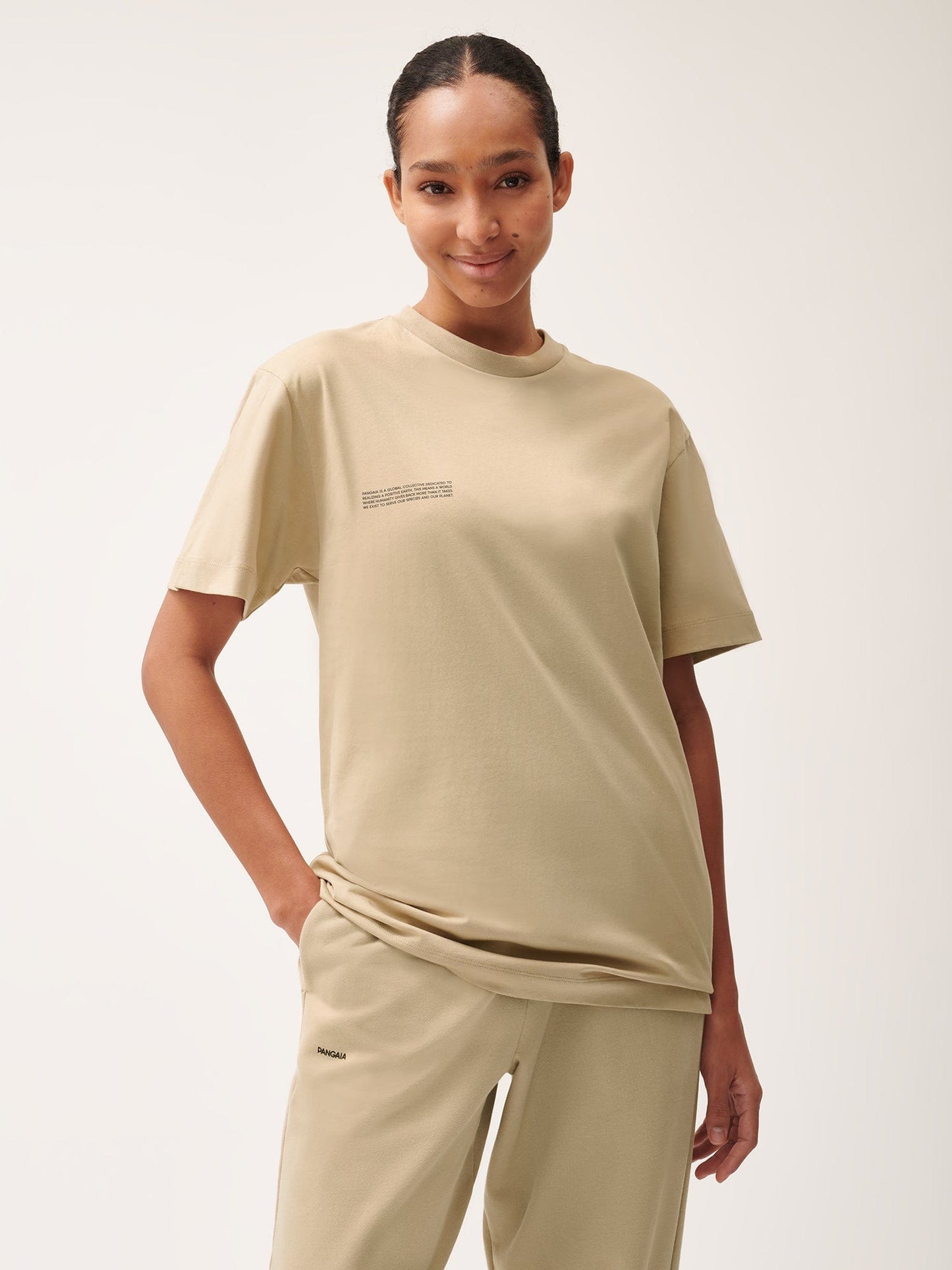 Womens 365 Midweight T-shirt—birch beige