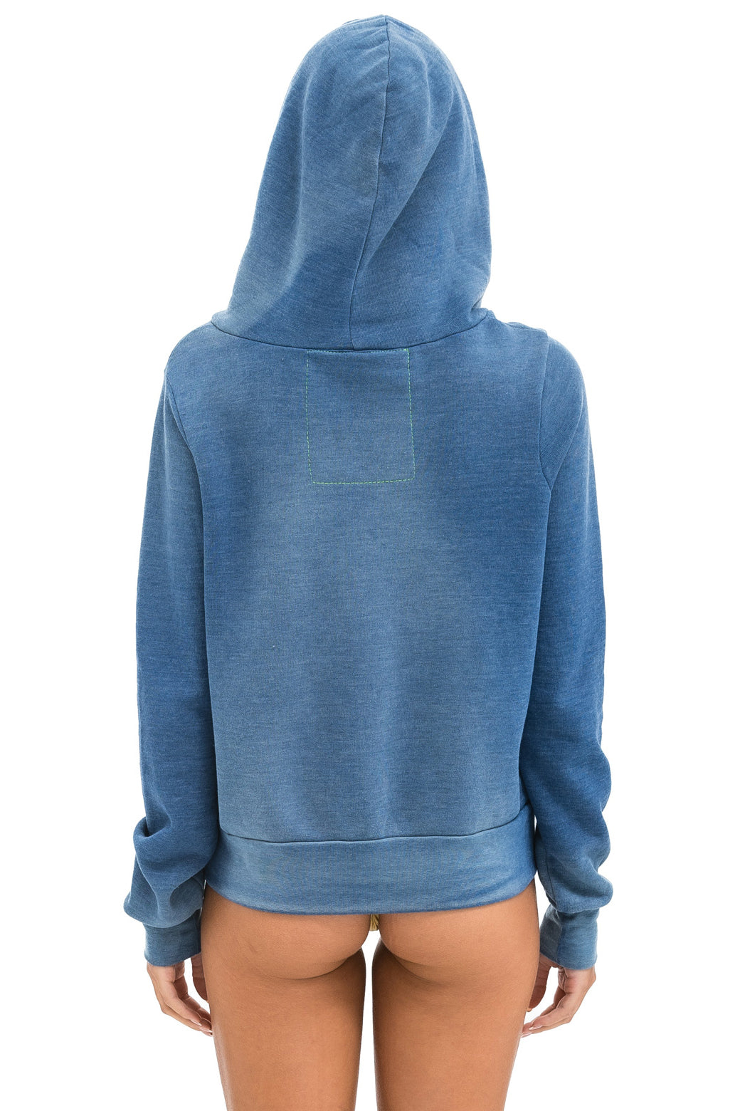 5 STRIPE HOODIE - FADED WATER