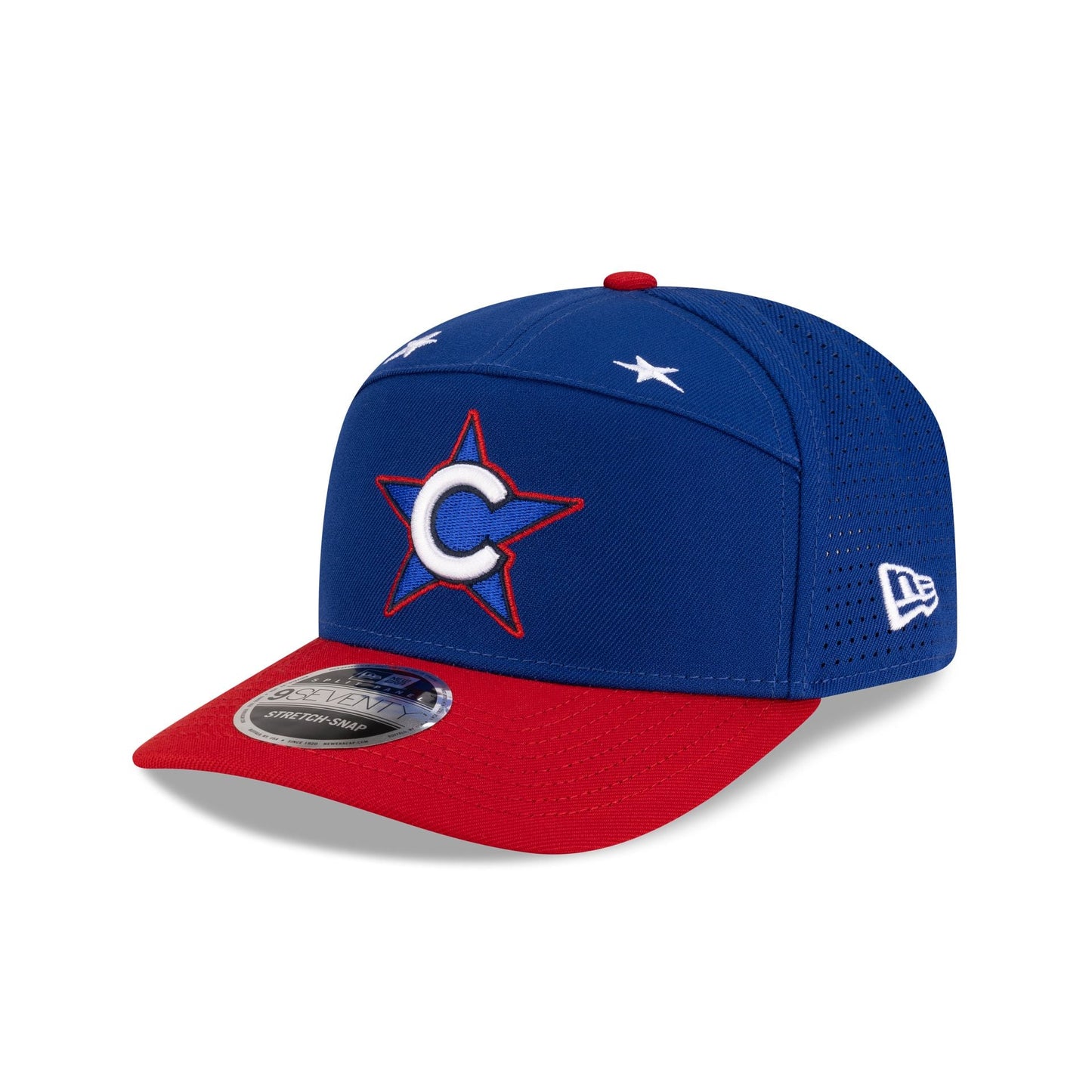 Chicago Cubs 2025 All-Star Game Workout Split Panel 9SEVENTY Stretch-Snap Hat
