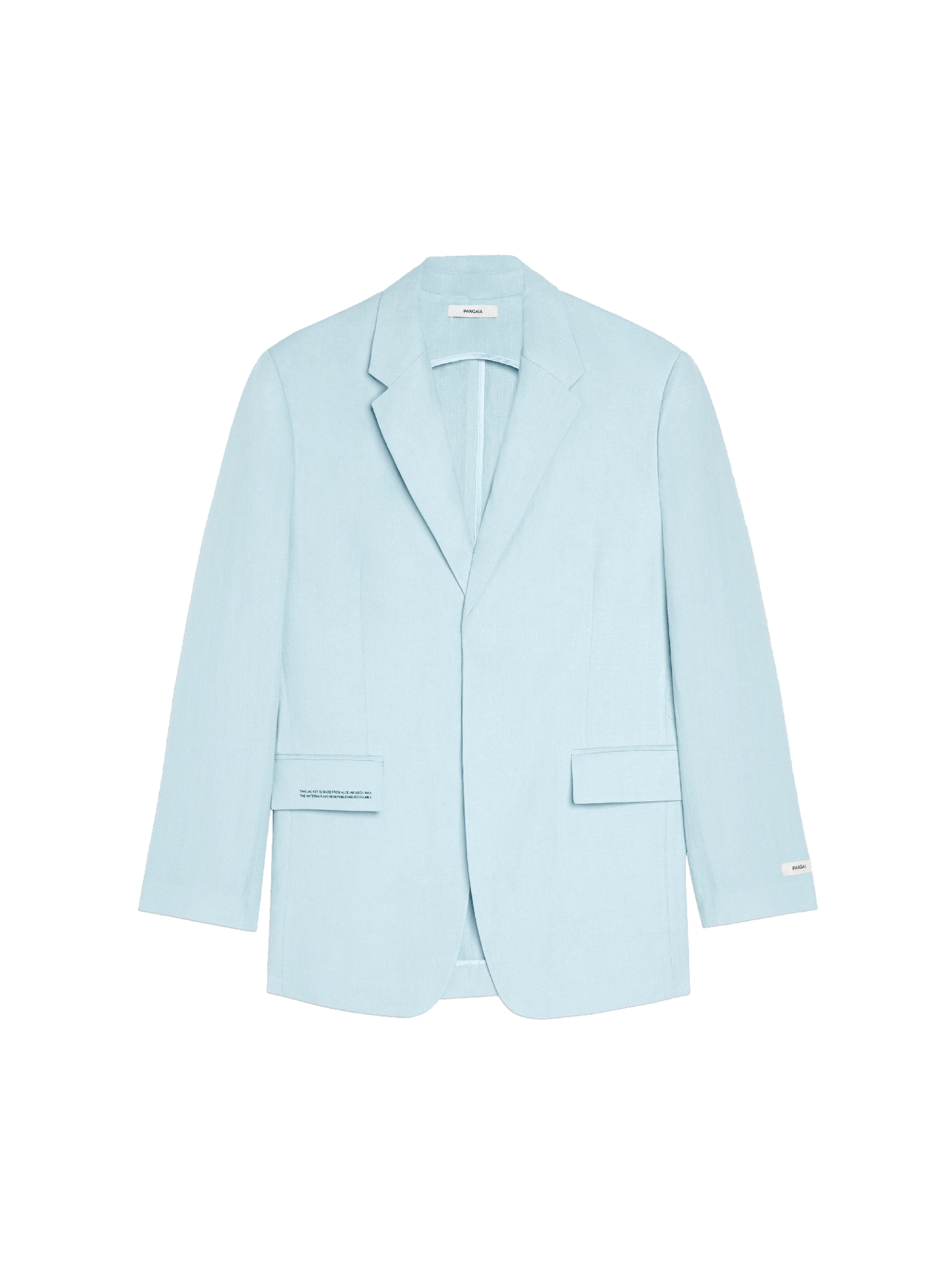 Aloe Linen Tailored Blazer—baby blue