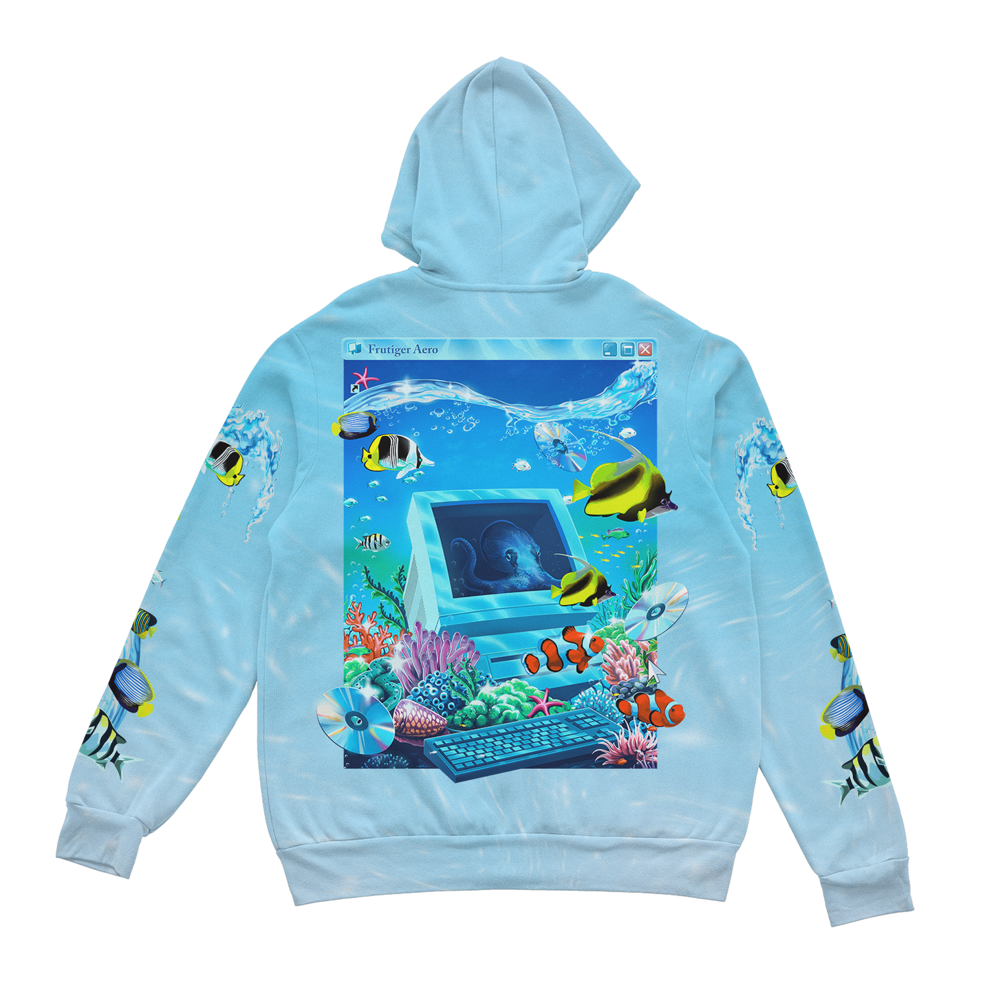 Aqua Terminal Zip Up Hoodie