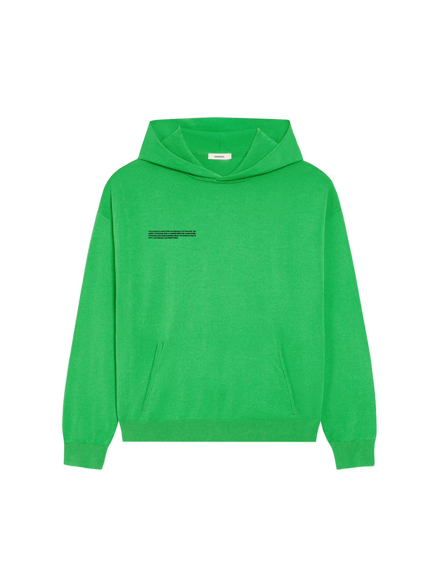 Womens Organic Cotton Knit Hoodie—jade green