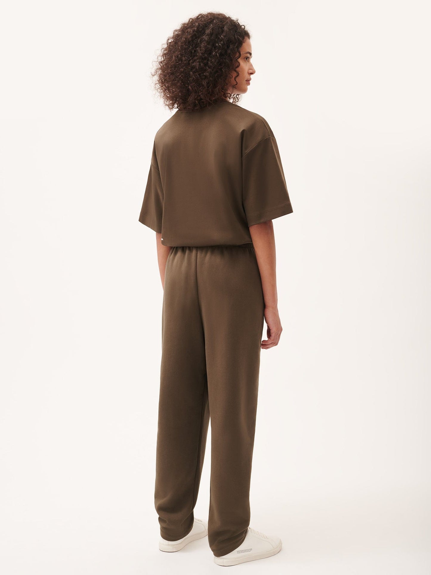 Womens DNA Barrel-Leg Track Pants—cacoa brown