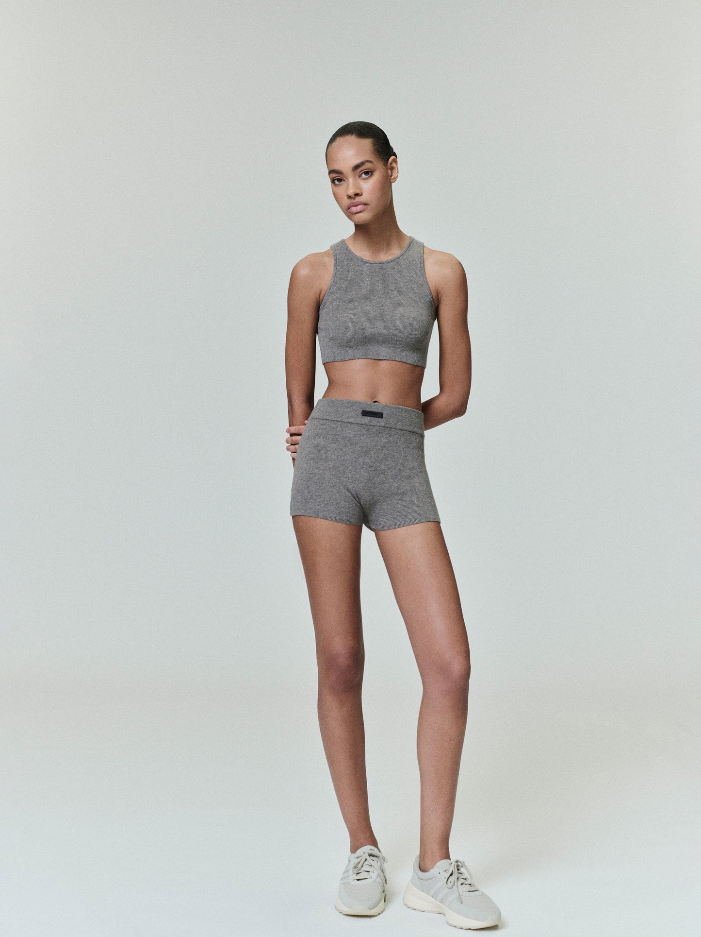 Womens Soft Rib Knit Boxer
