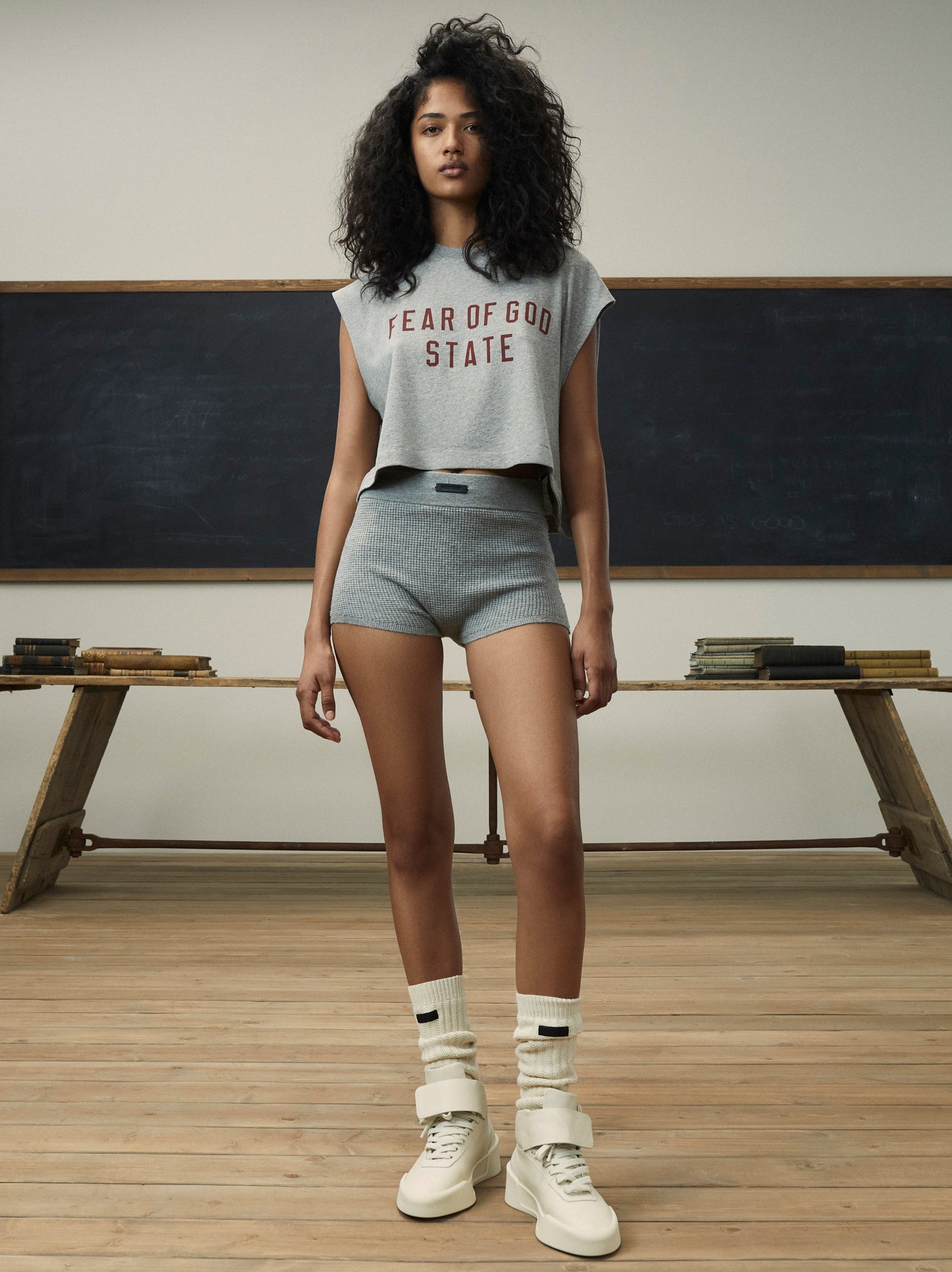 Womens Waffle Boy Short