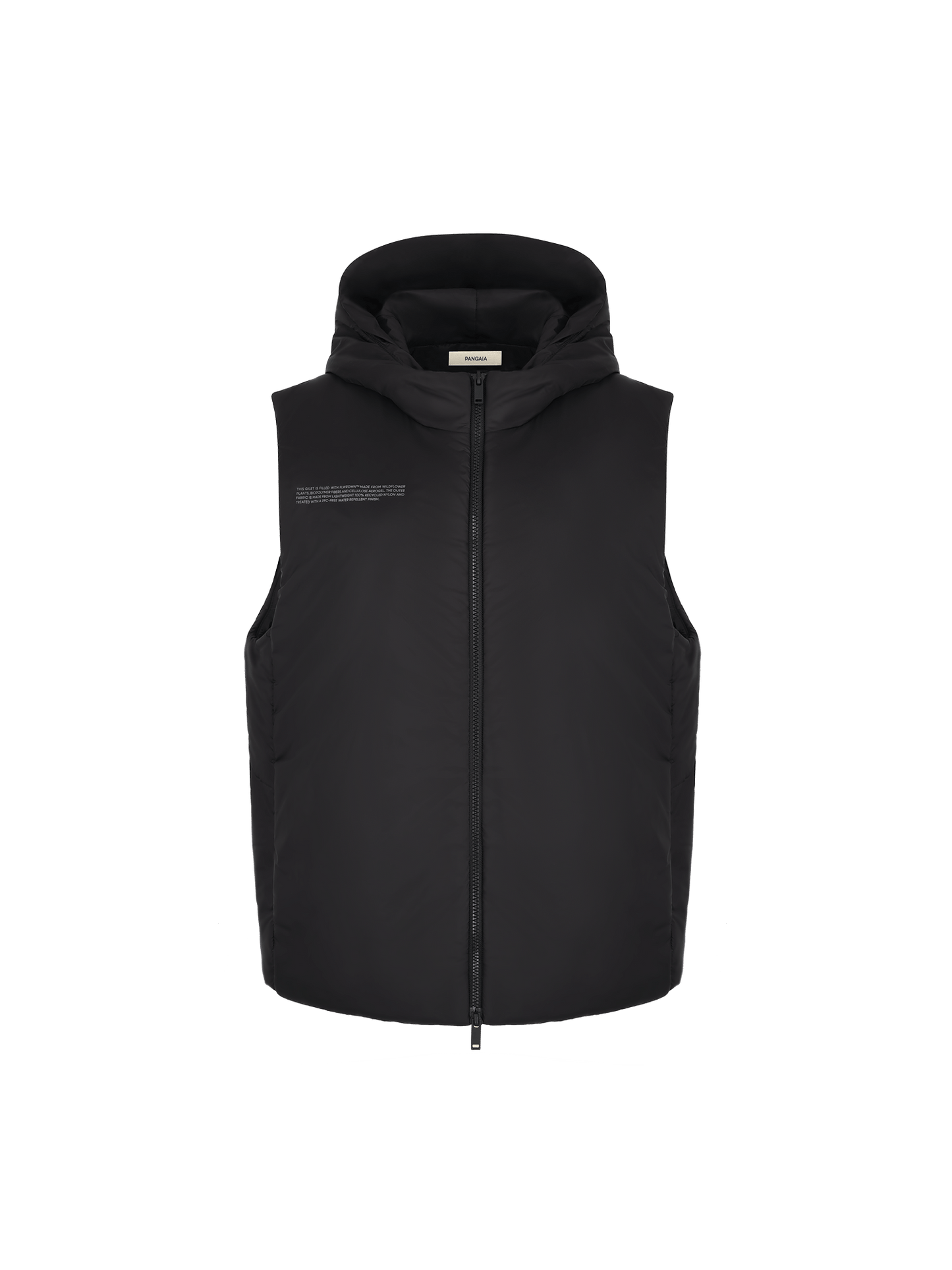 Womens Flower-Warmth Padded Gilet—black