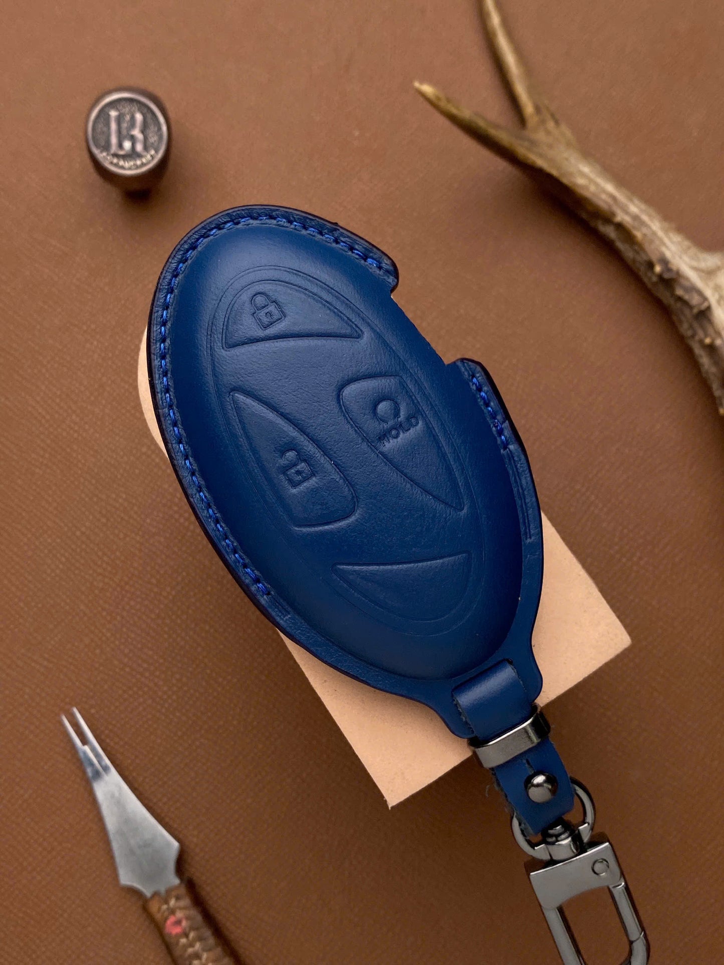 Leather Key Case for Hyundai SantaFe, Tucson 2025