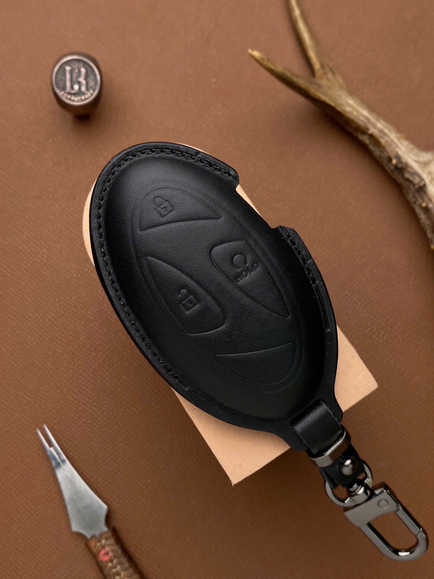 Leather Key Case for Hyundai SantaFe, Tucson 2025