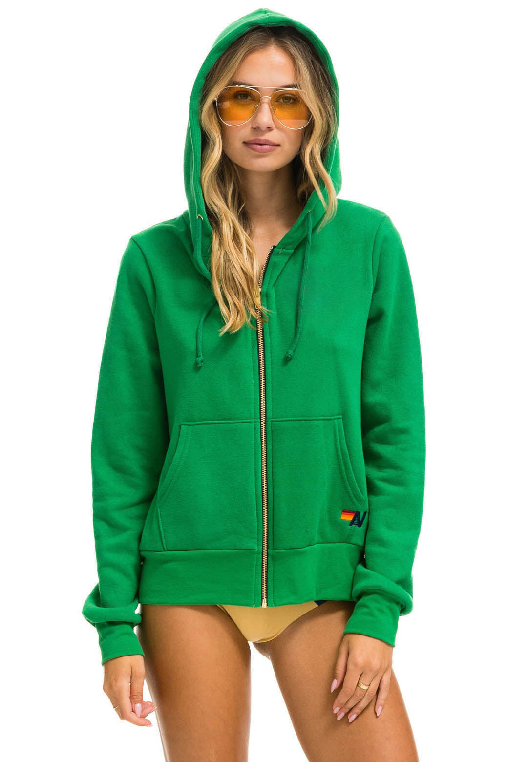 BOLT HOODIE - KELLY GREEN // WHITE
