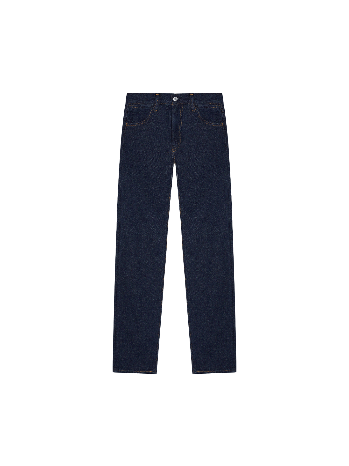 Womens Hemp Denim Straight-Leg Jeans—rinse wash
