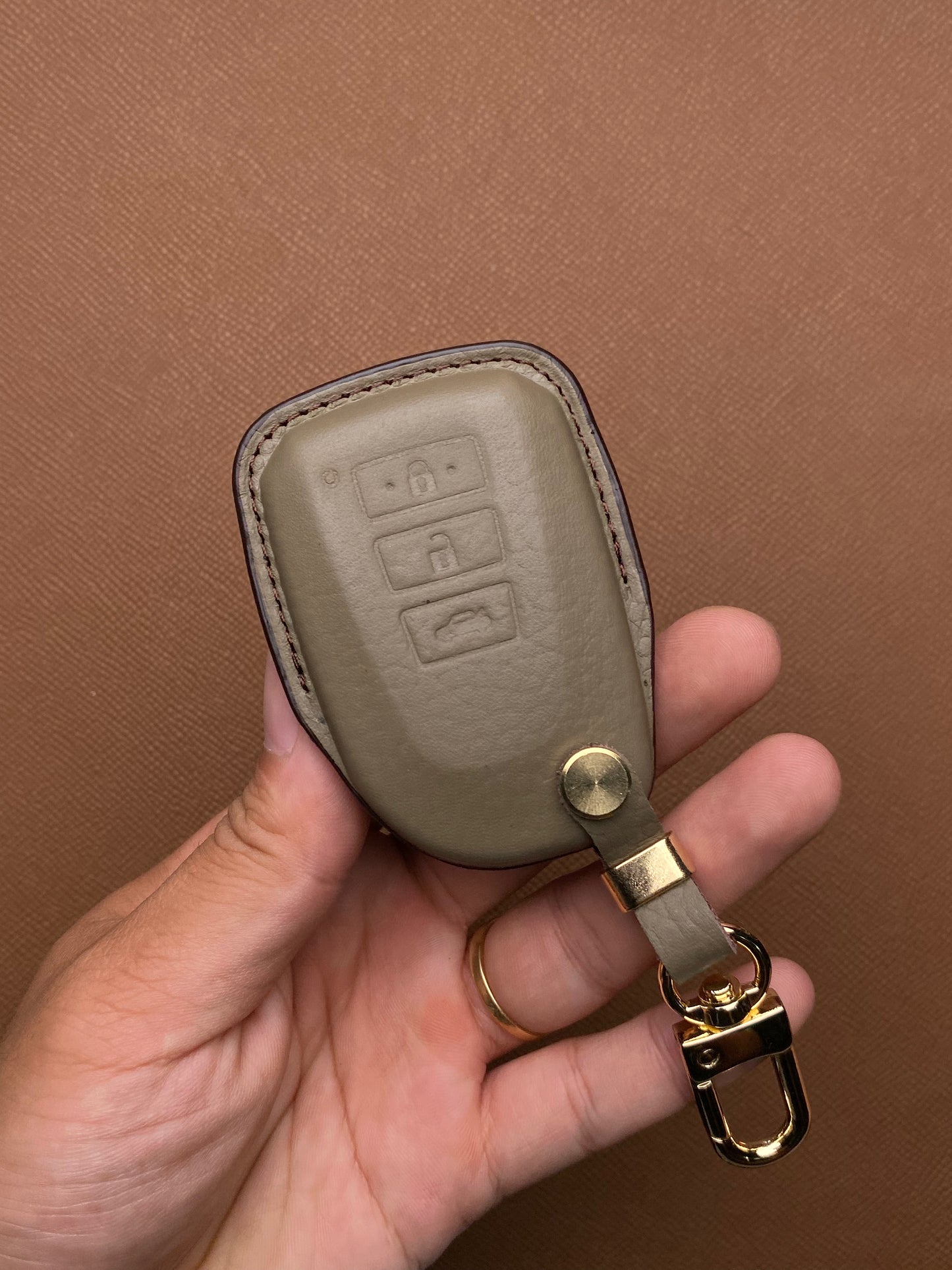 Leather Key Case for Toyota Yaris, Vios G (2019-2023) - TOA3