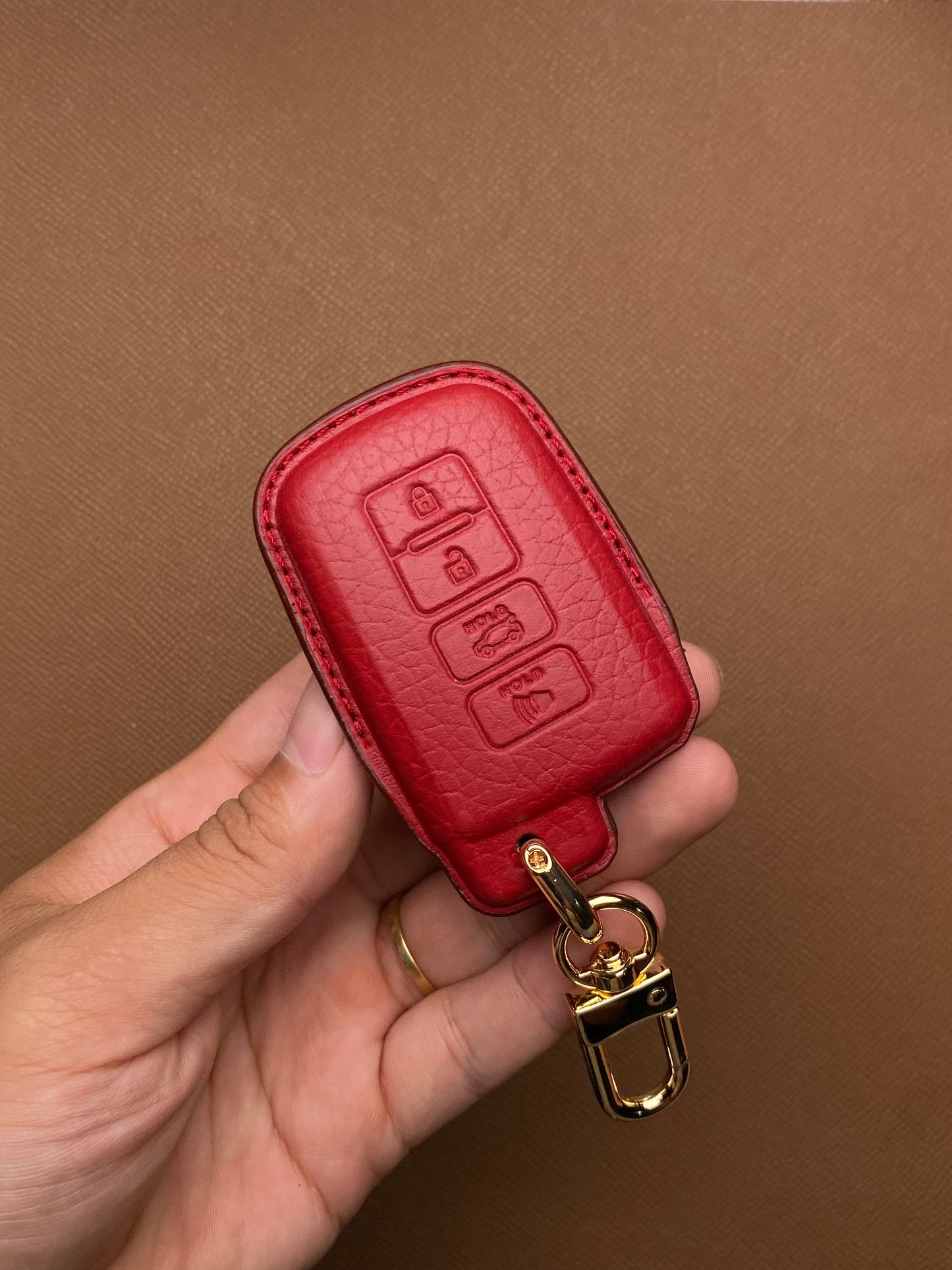Leather Key Case for Toyota Altis (2019–2021) - TOB4