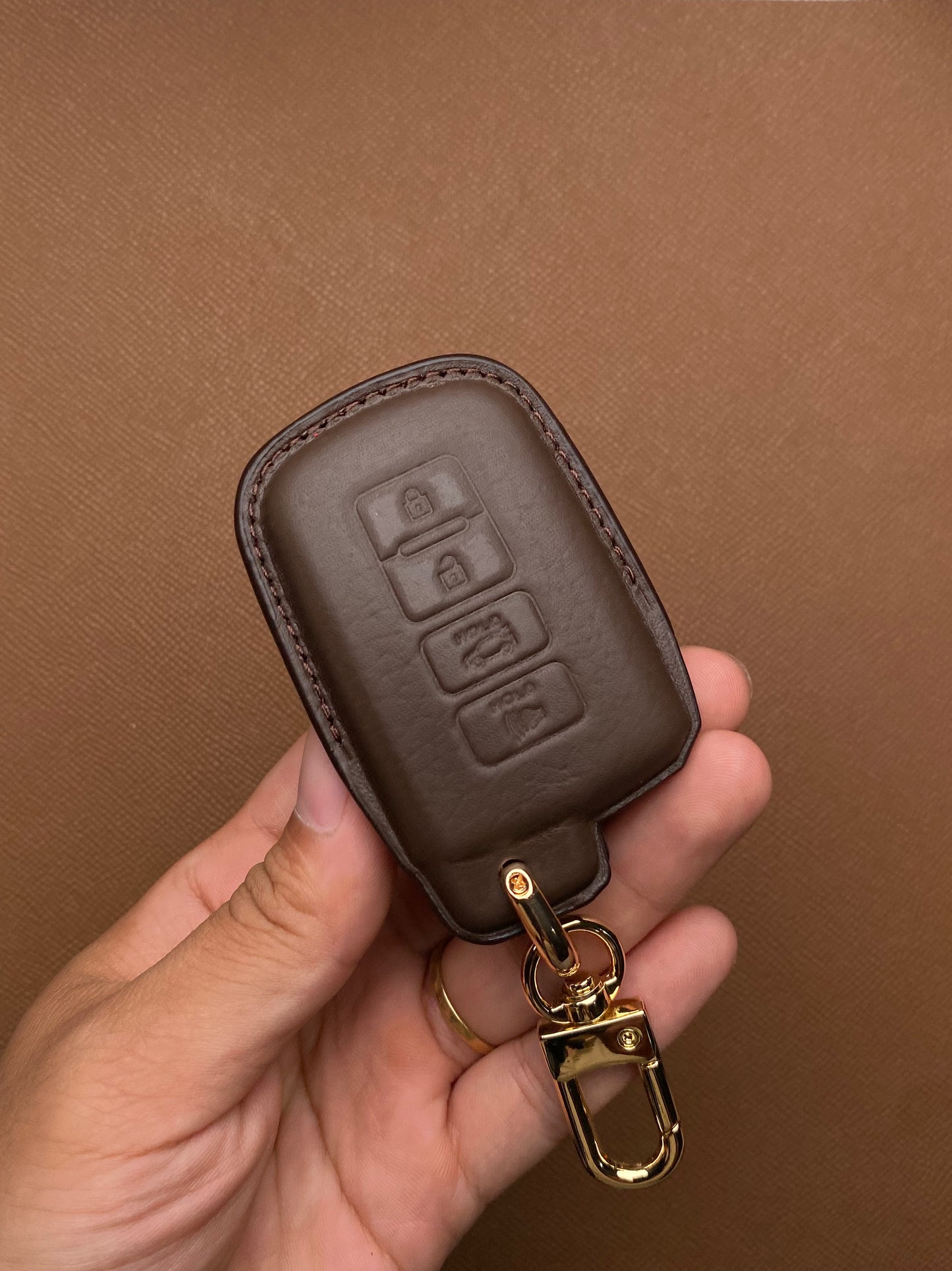 Leather Key Case for Toyota Altis (2019–2021) - TOB4